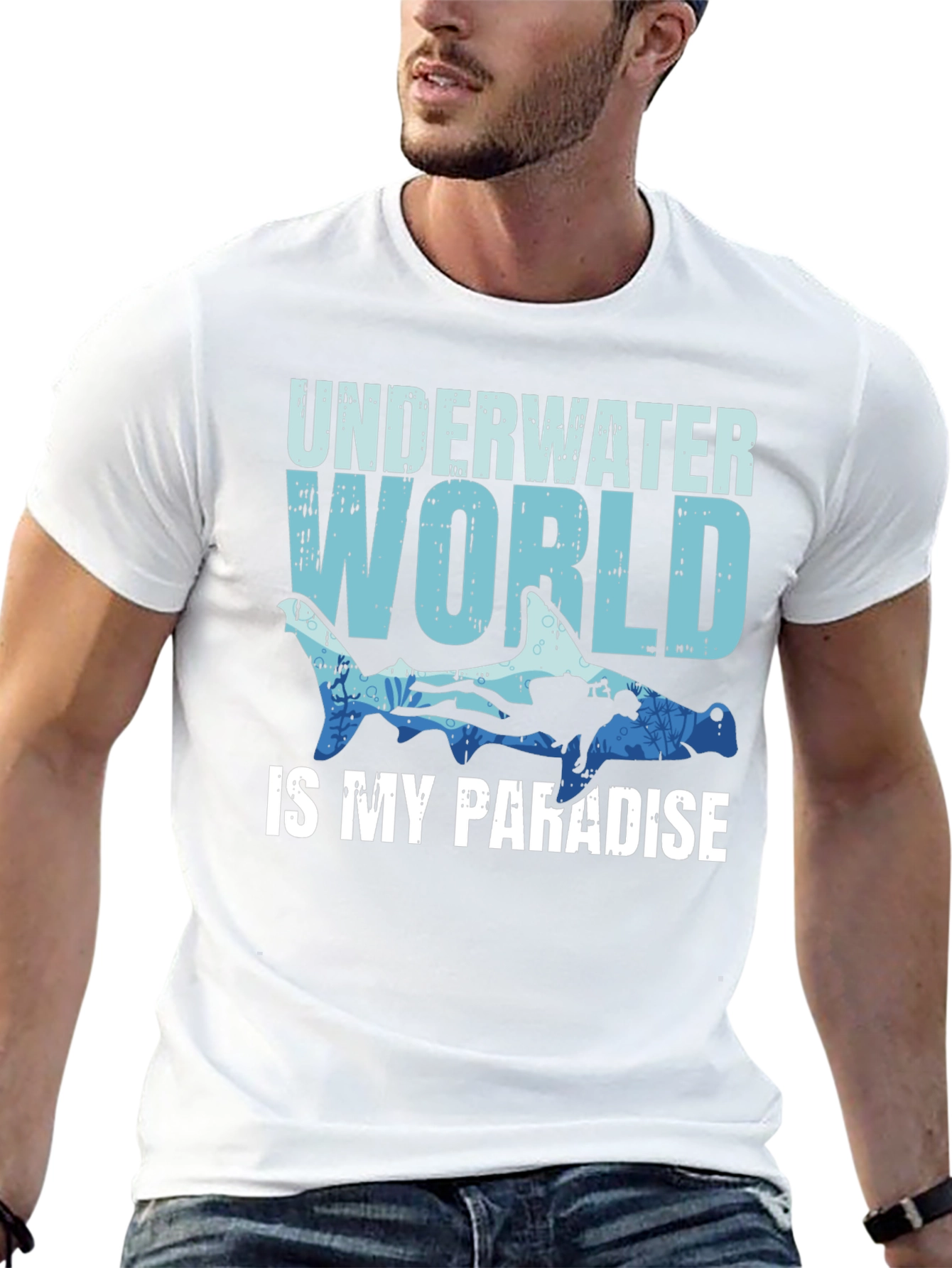 Underwater World Paradise Graphic Tee