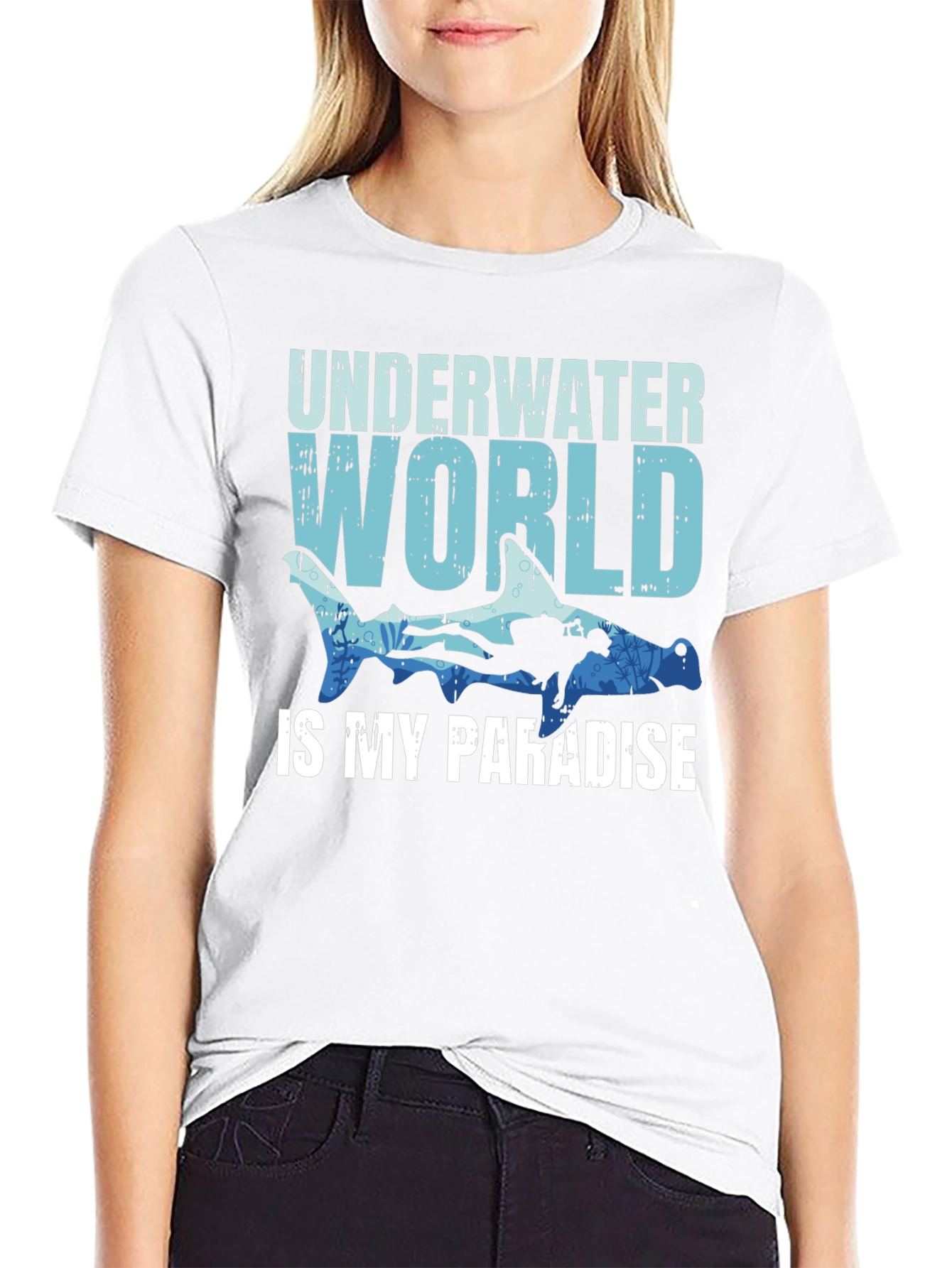 Underwater World Paradise Graphic Tee