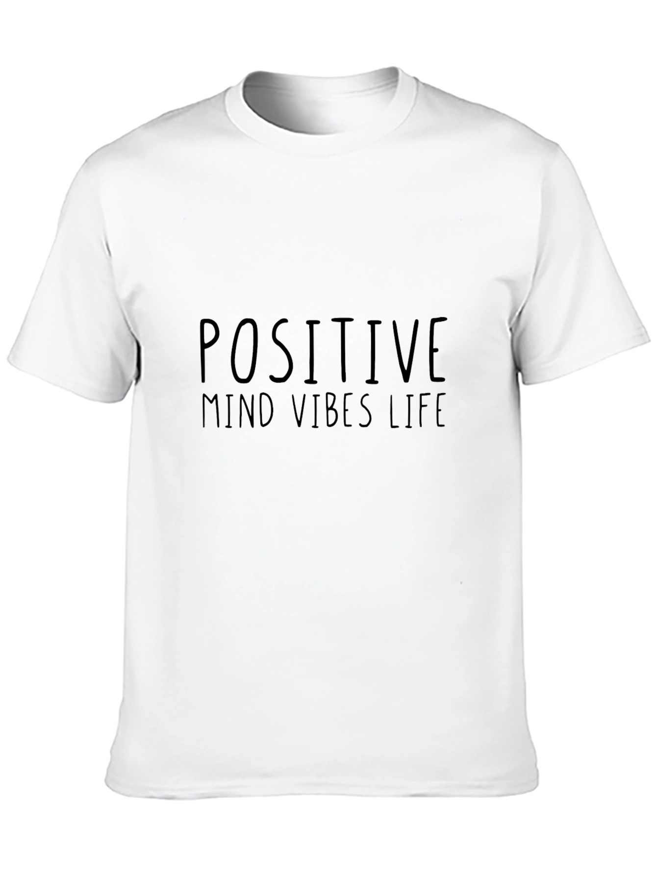Positive Mind Vibes Life Black T-Shirt