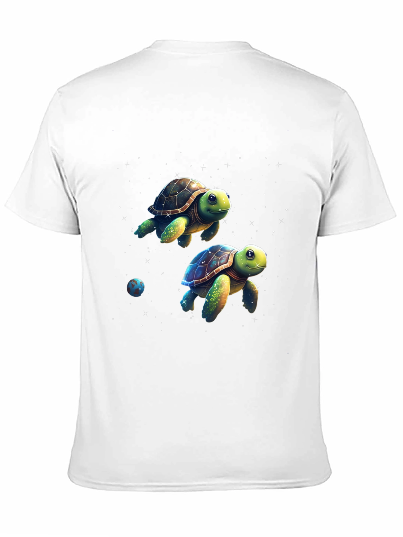 Cosmic Turtle Graphic Tee - Black