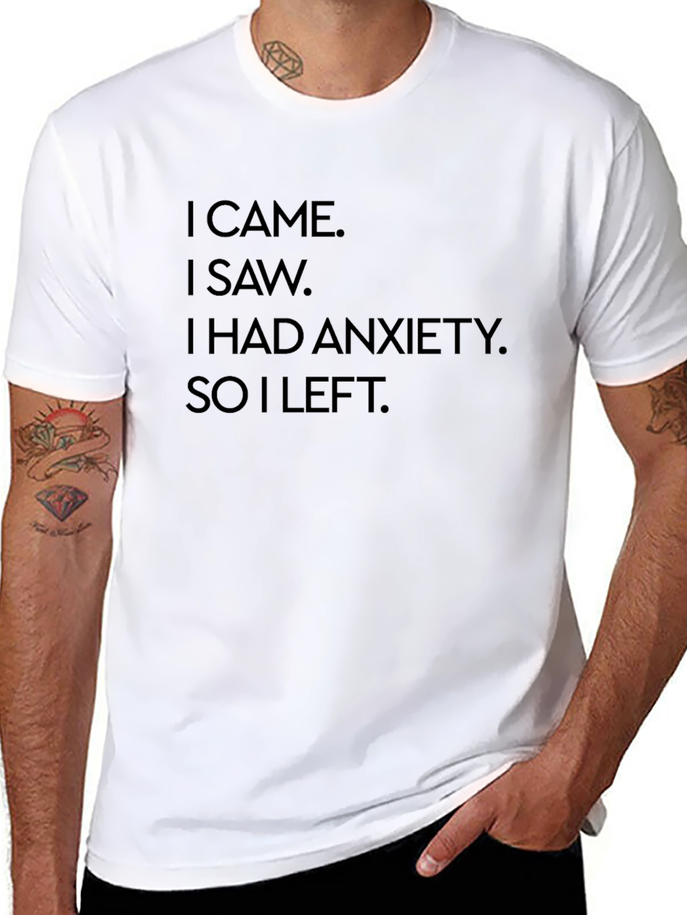 Anxiety Humor Graphic T-Shirt - Soft Cotton Tee