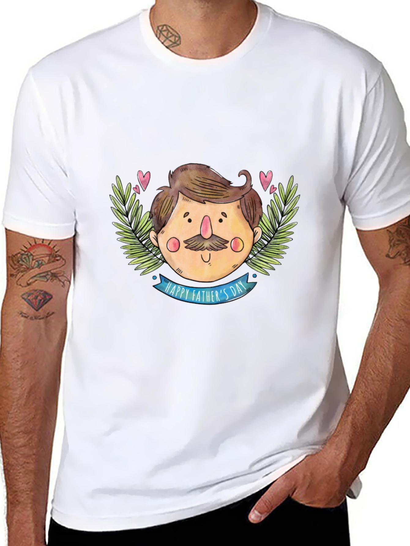 Happy Fathers Day Cartoon Dad T-Shirt