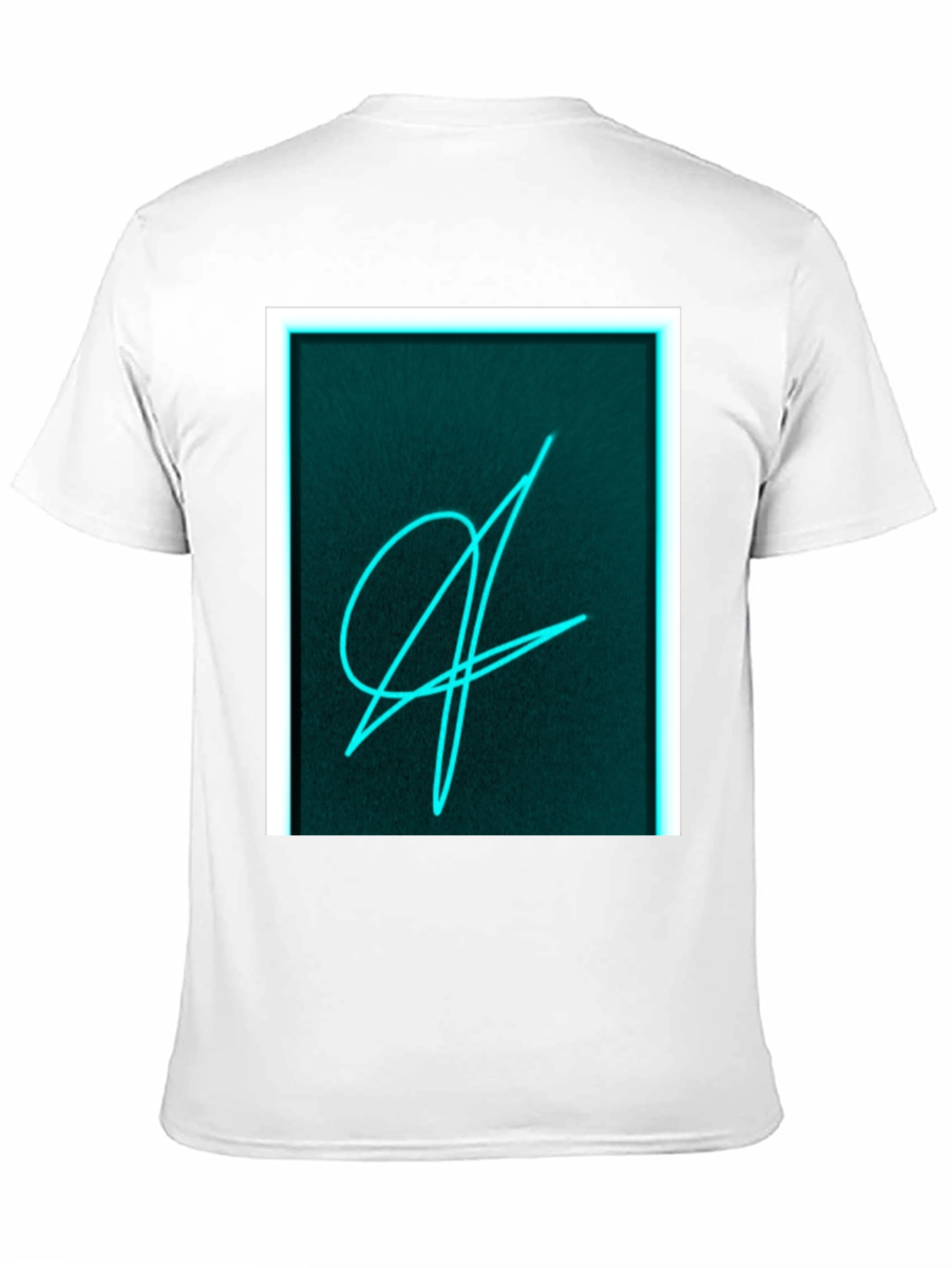 Neon Scribble Graphic Black T-Shirt