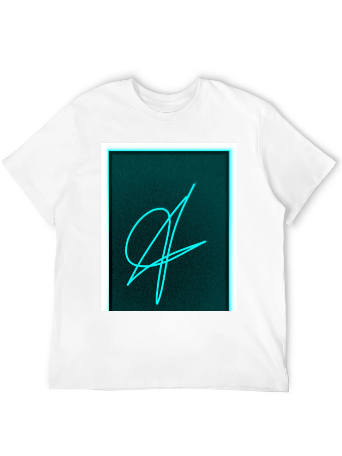 Neon Scribble Graphic Black T-Shirt