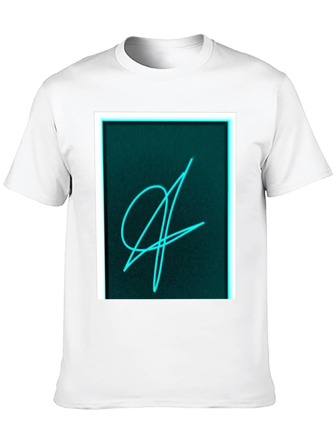 Neon Scribble Graphic Black T-Shirt