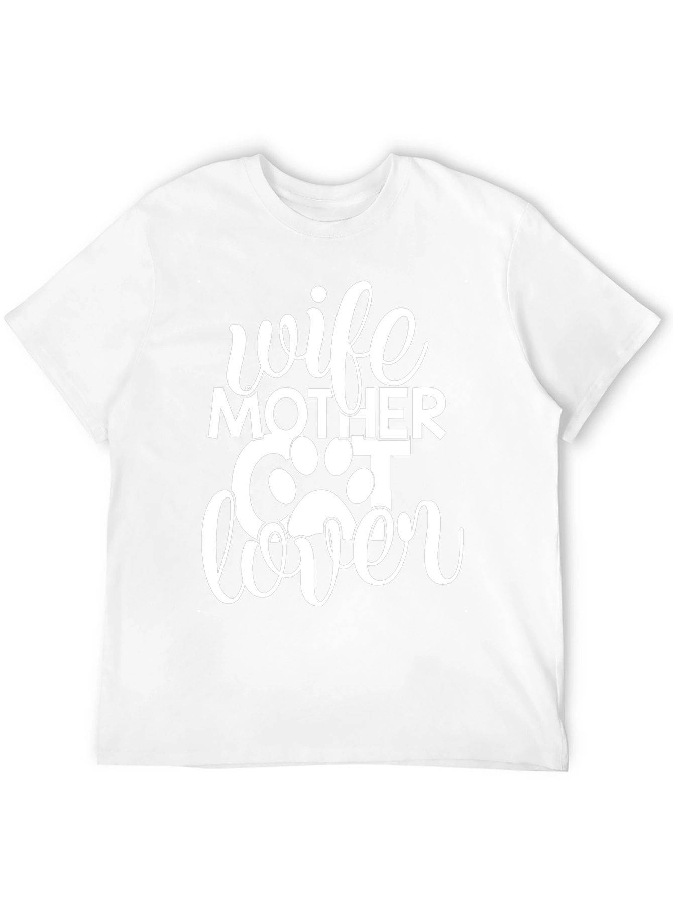 Wife Mother Cat Lover Graphic T-Shirt