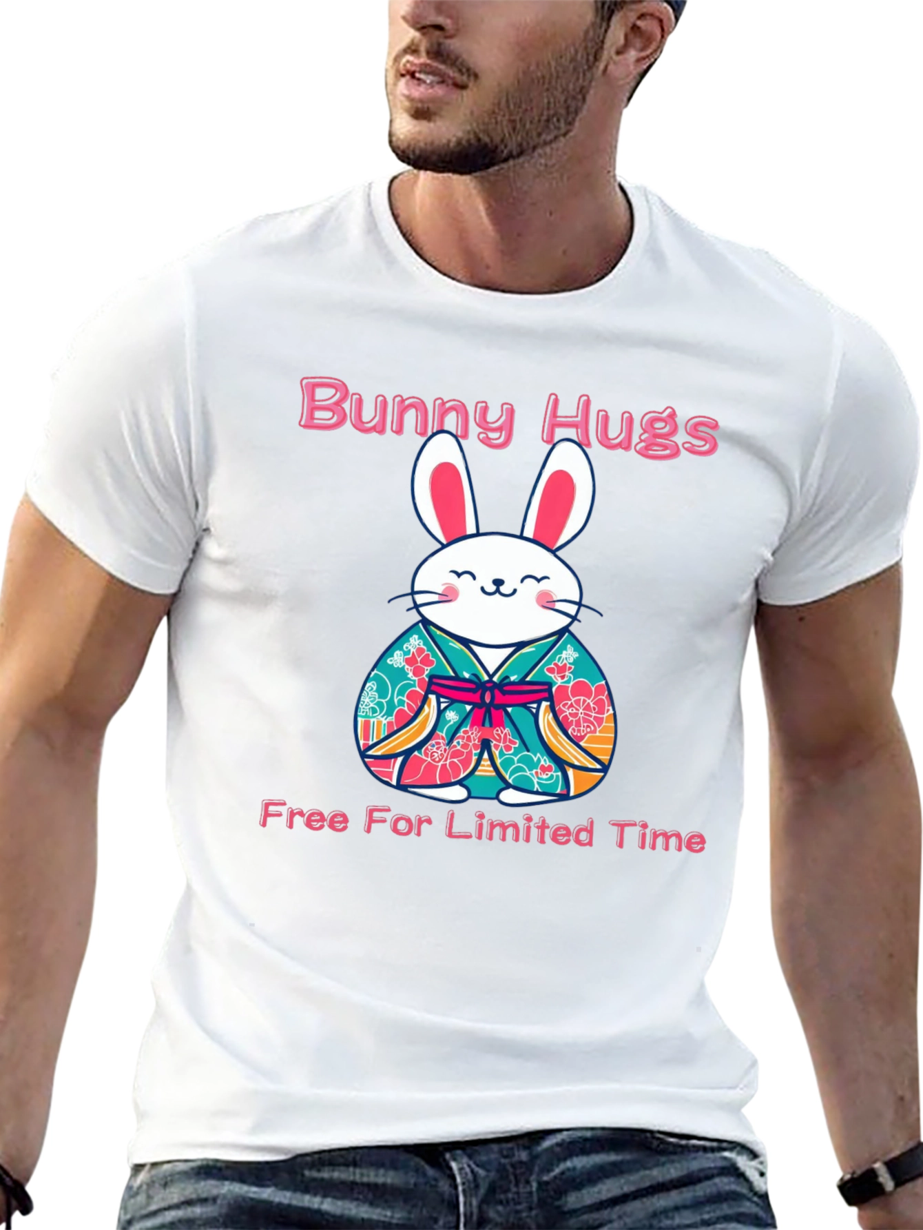 Bunny Hugs Graphic T-Shirt - Limited Time Offer