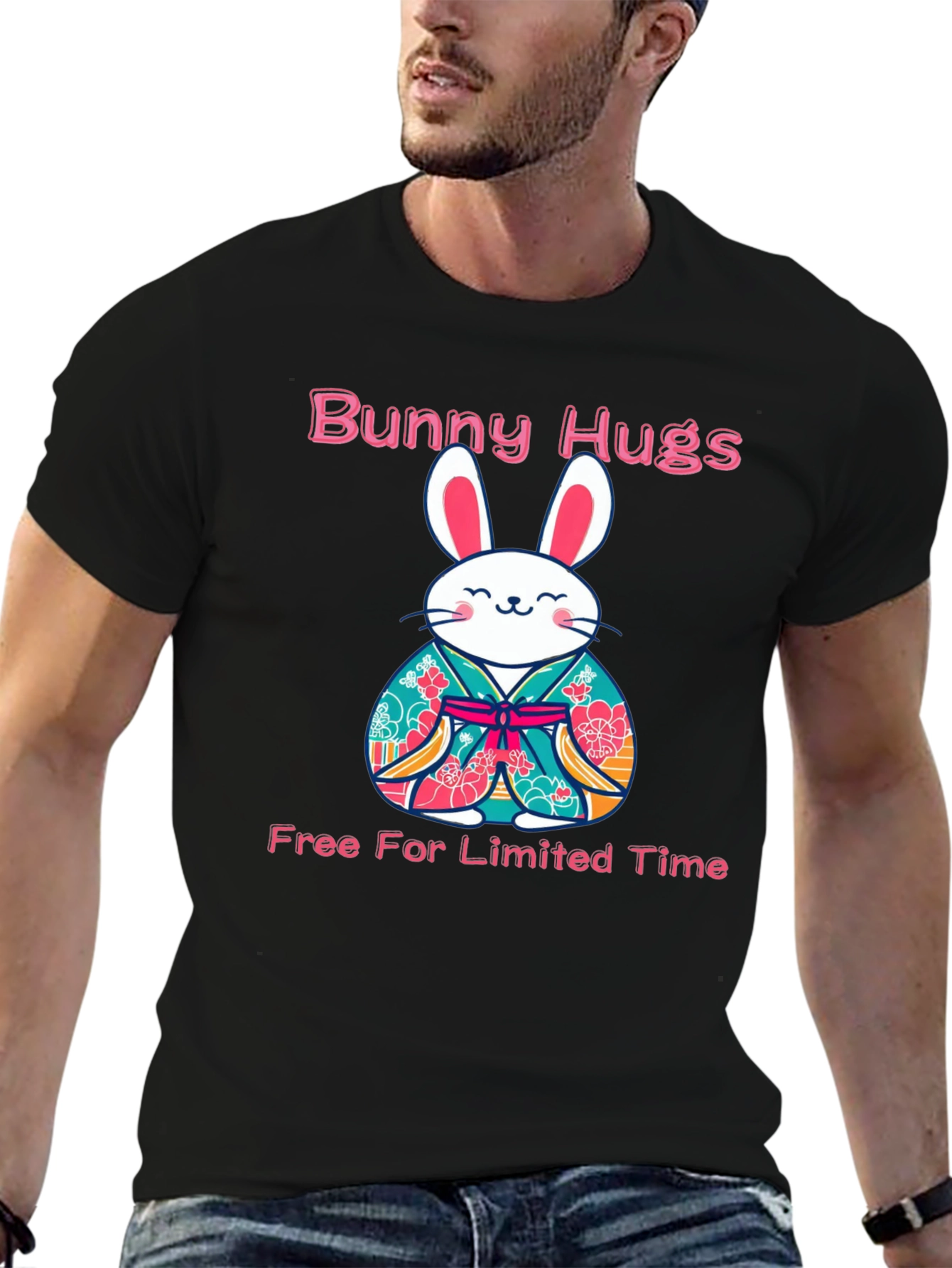 Bunny Hugs Graphic T-Shirt - Limited Time Offer