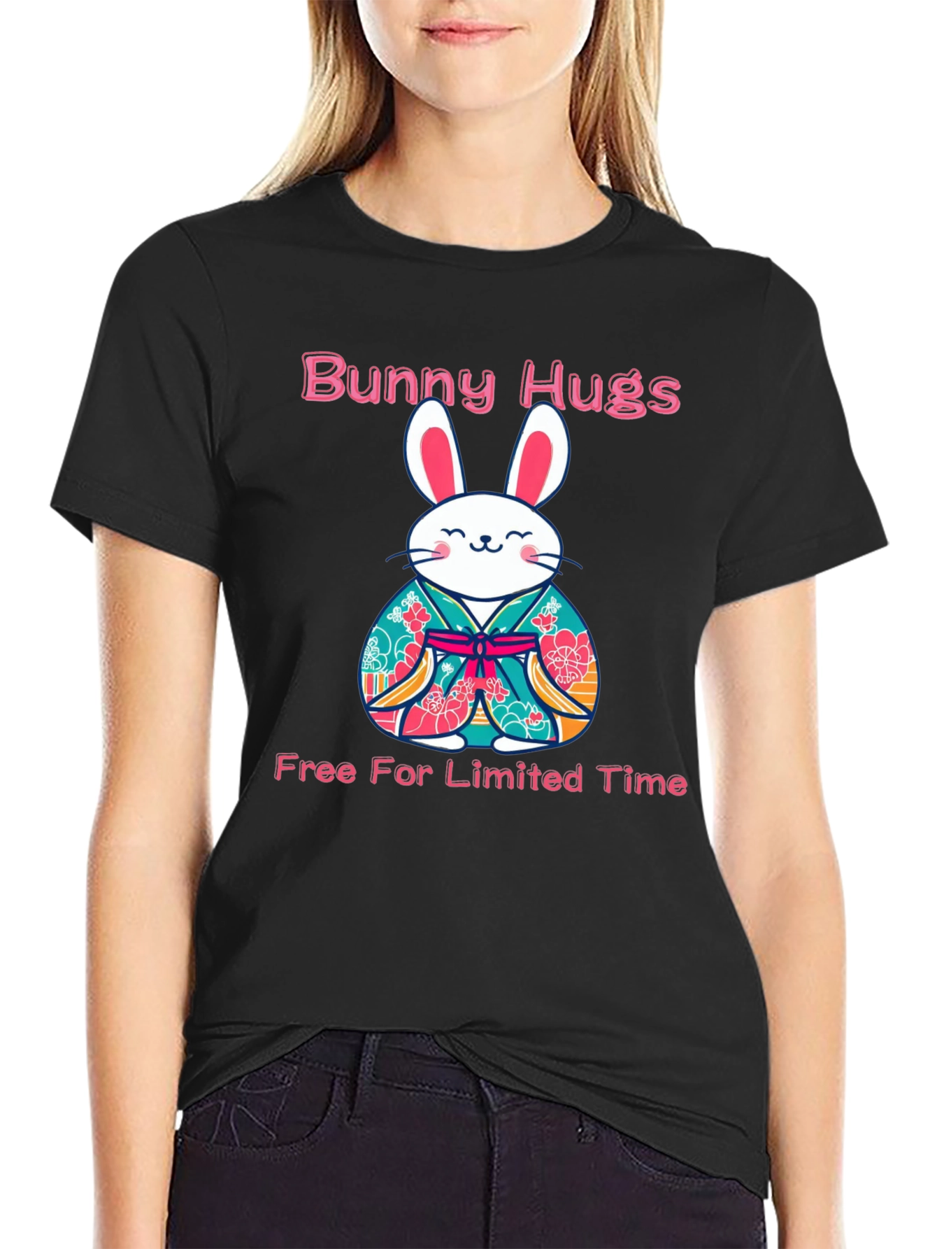 Bunny Hugs Graphic T-Shirt - Limited Time Offer