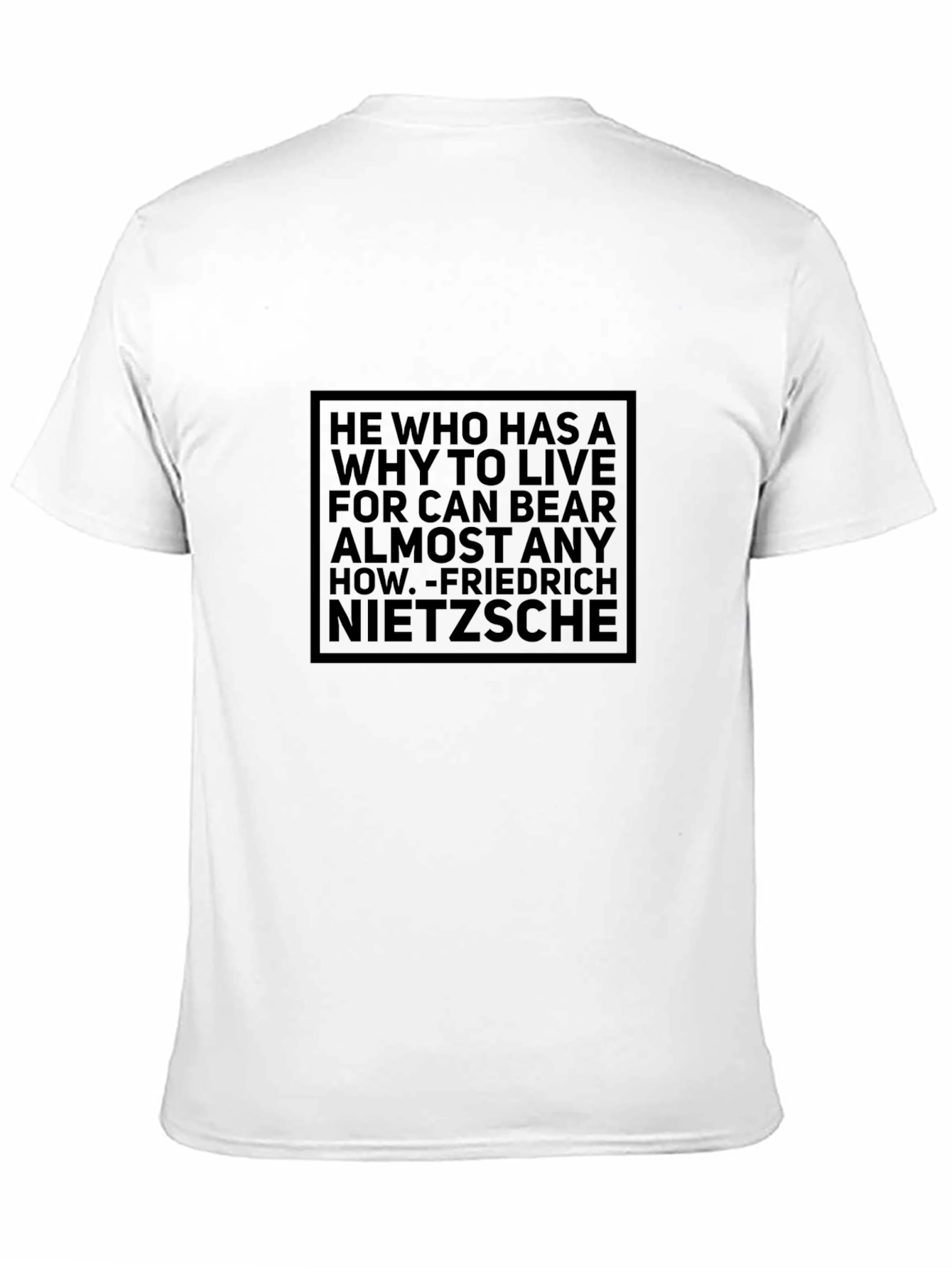 Nietzsche Quote T-Shirt - Motivational Philosophy Tee