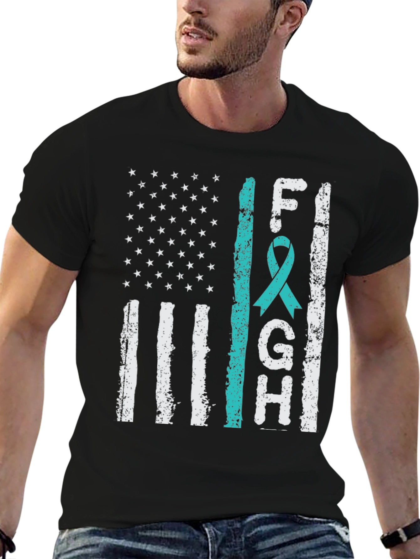 Fight American Flag Awareness T-Shirt
