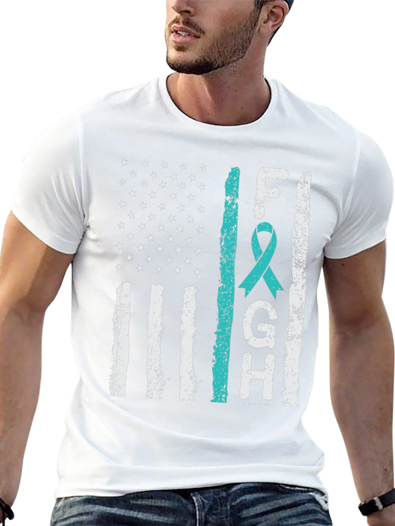 Fight American Flag Awareness T-Shirt