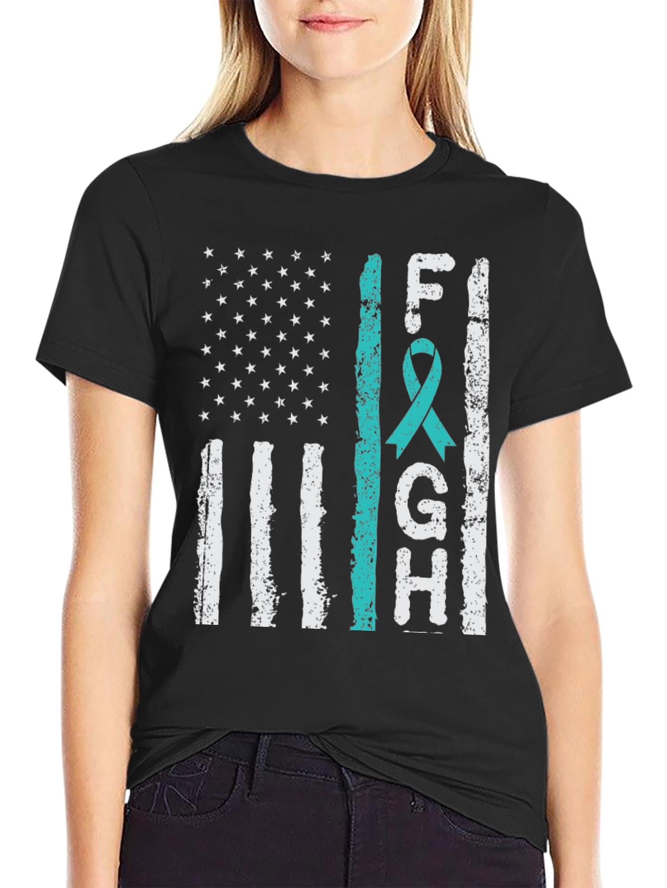 Fight American Flag Awareness T-Shirt