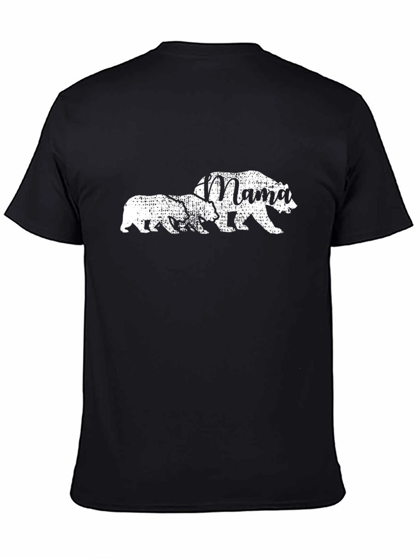 Mama Bear Graphic Tee - Black Cotton Comfort