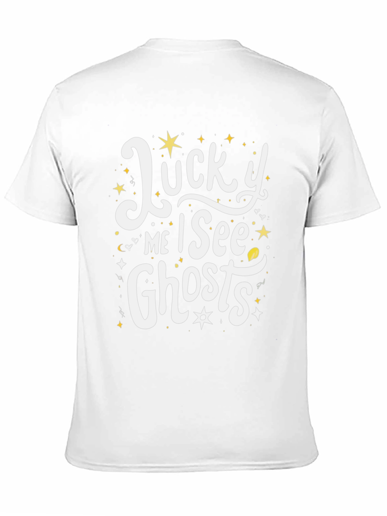Lucky Me I See Ghosts Black Graphic Tee