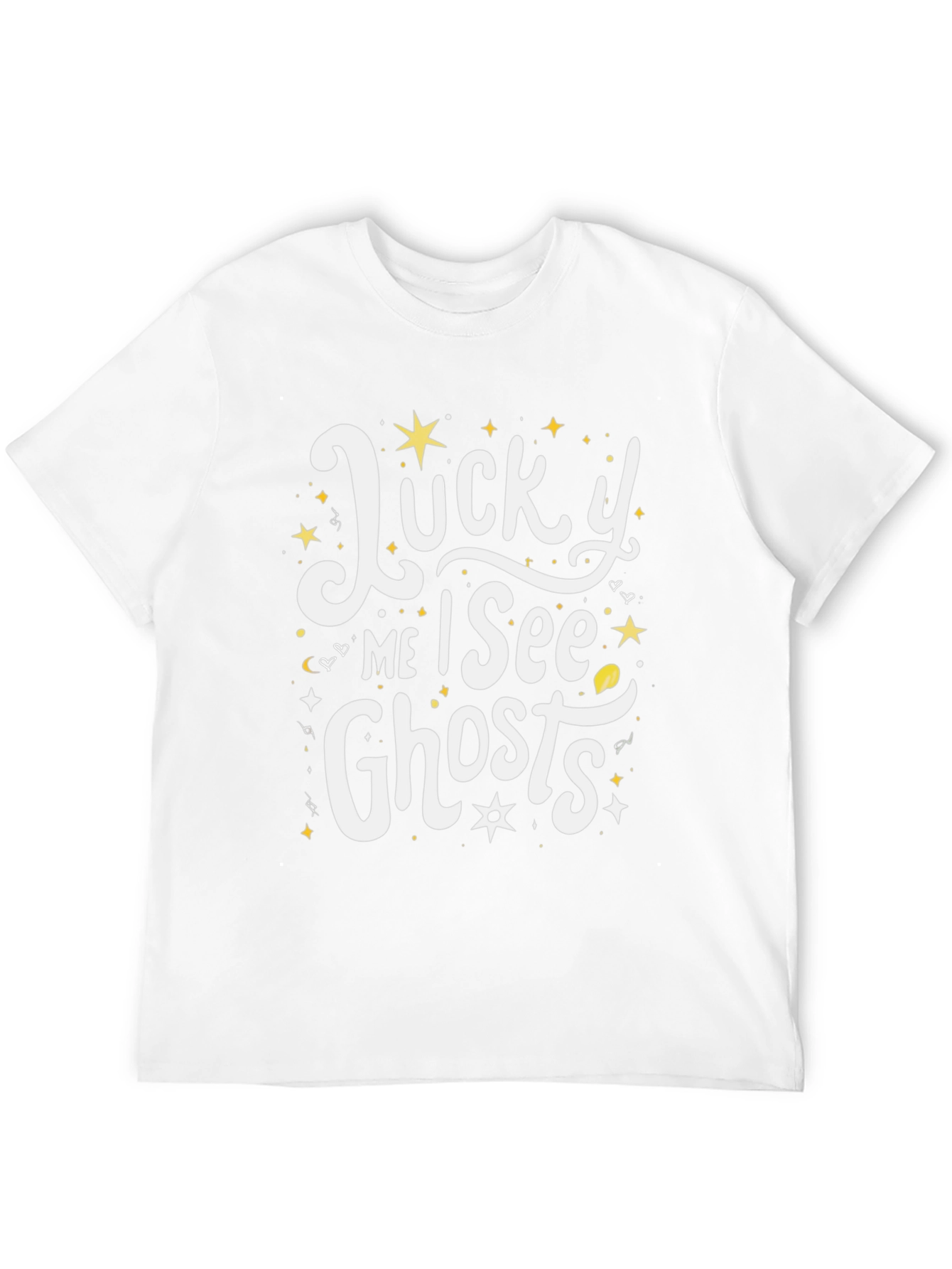 Lucky Me I See Ghosts Black Graphic Tee