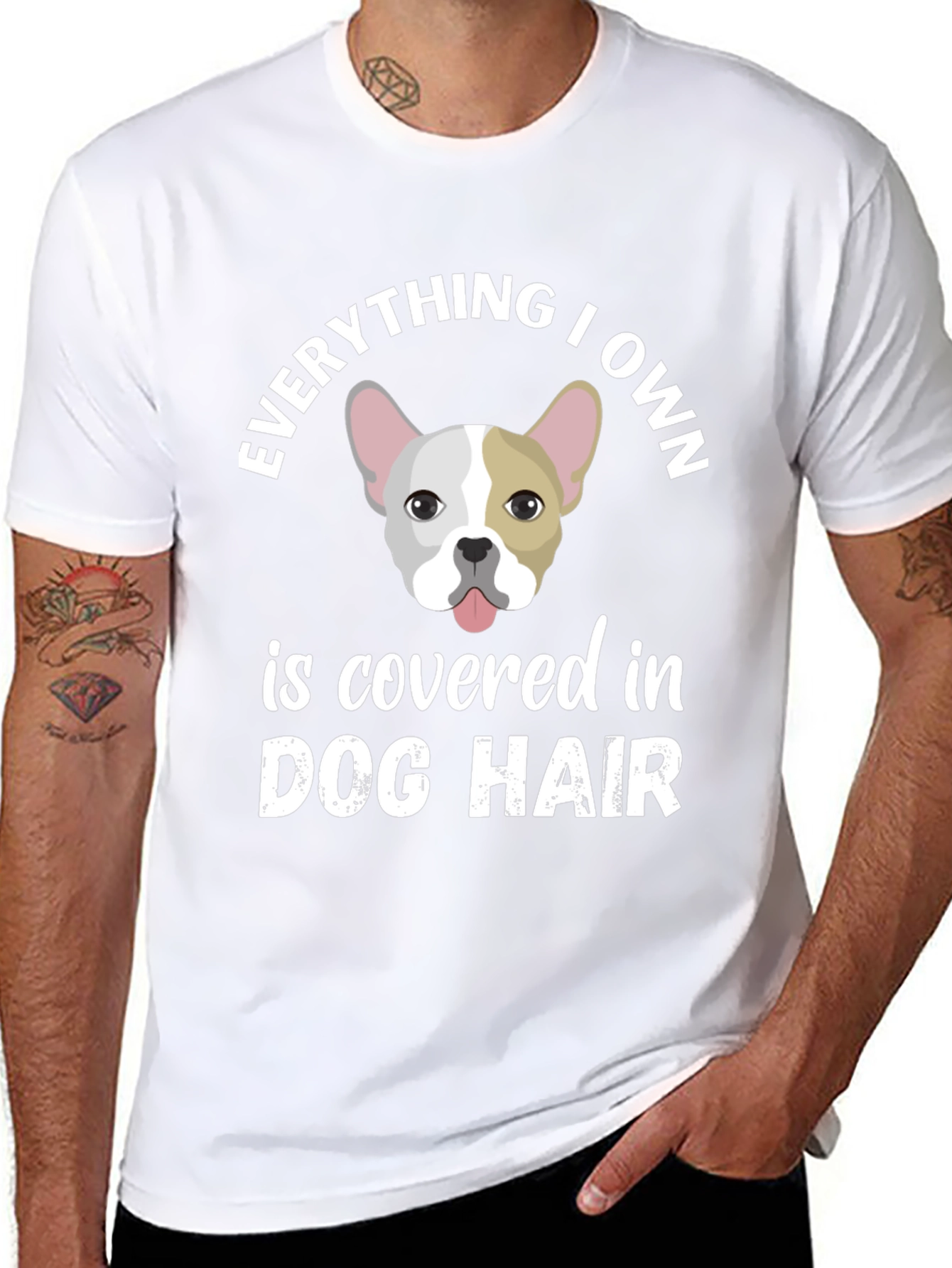 Dog Hair Lover T-Shirt - French Bulldog