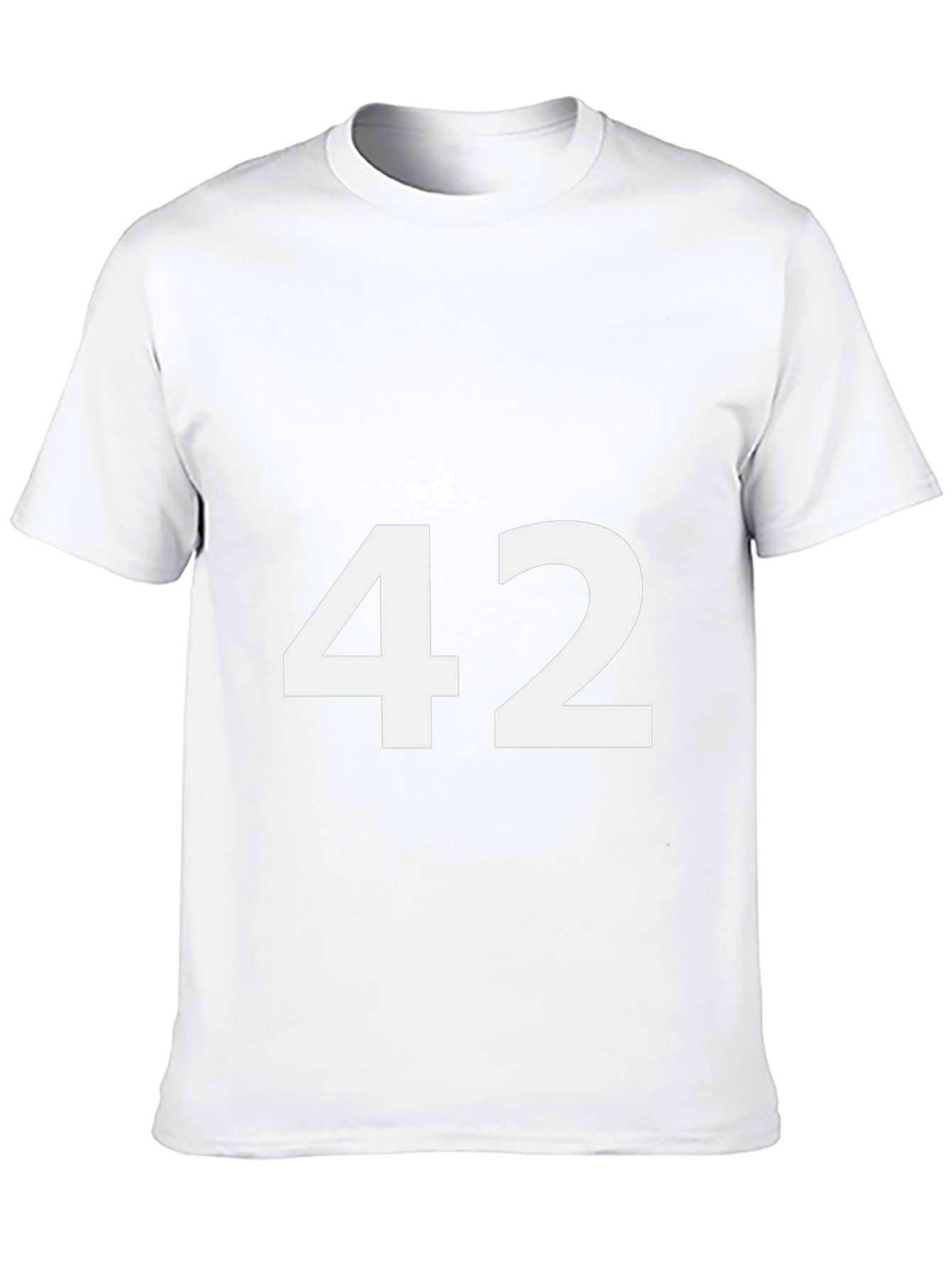 Number 42 Graphic Tee - Black Cotton Comfort