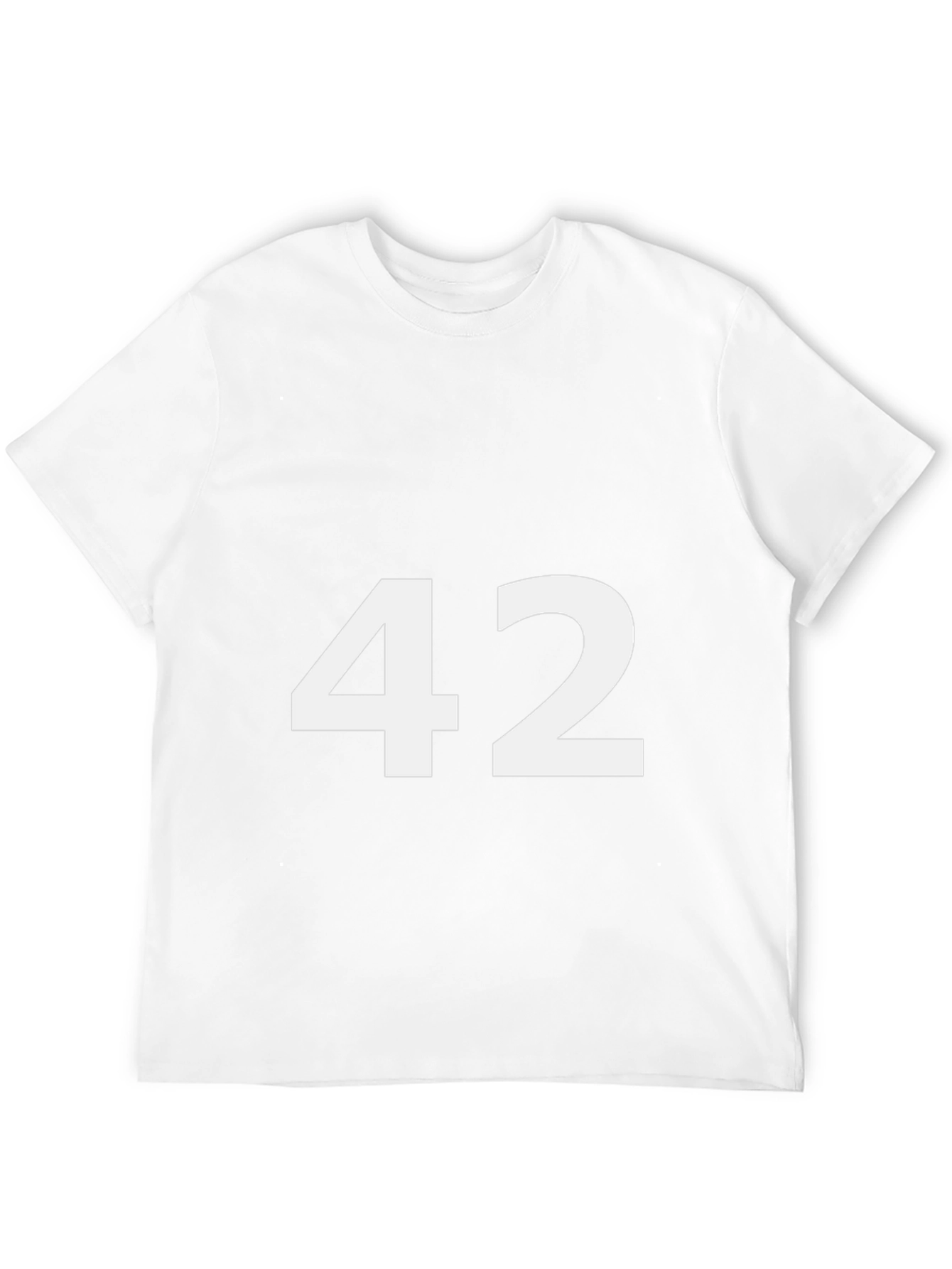 Number 42 Graphic Tee - Black Cotton Comfort