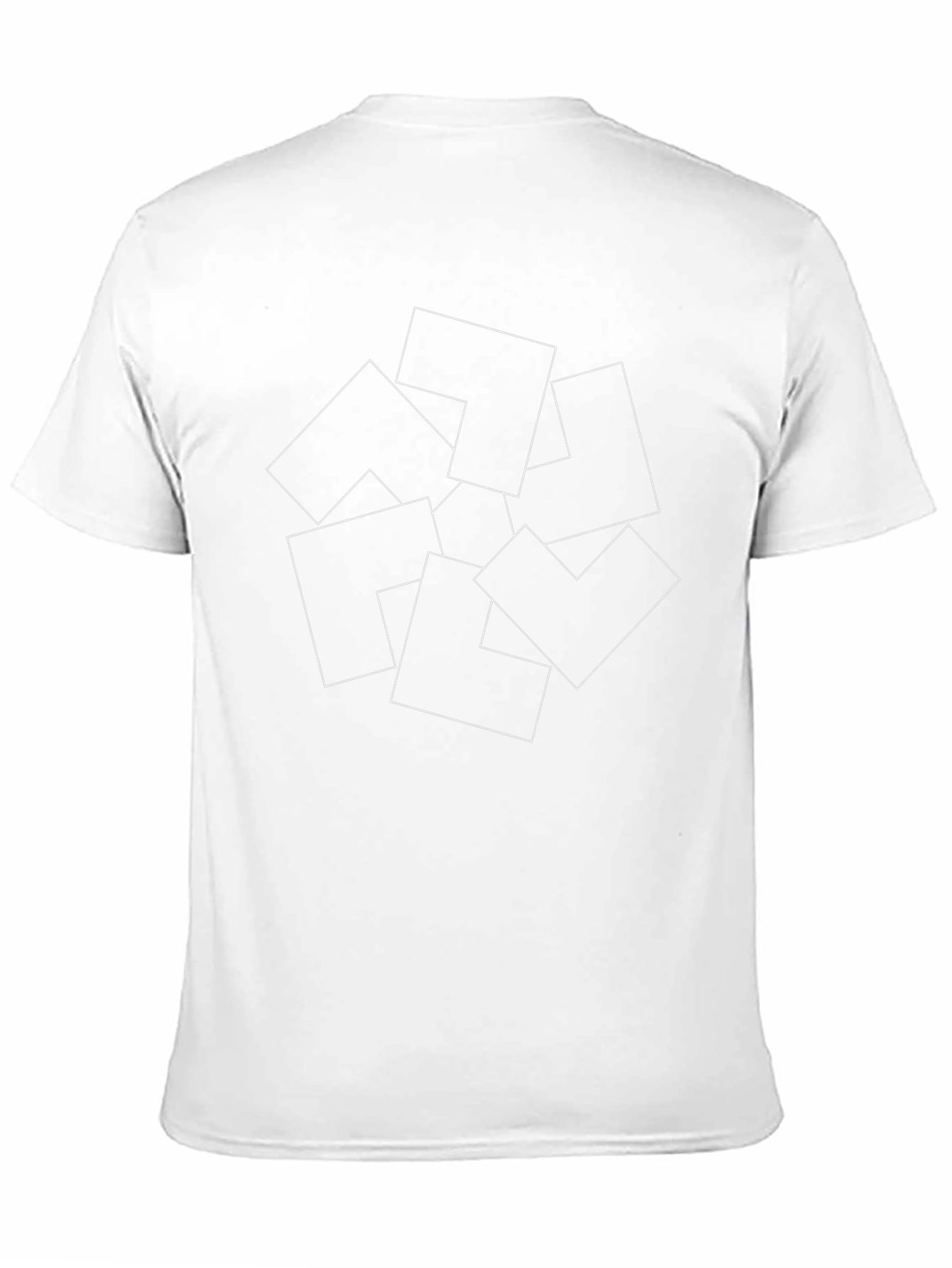 Geometric Abstract Graphic T-Shirt - Black