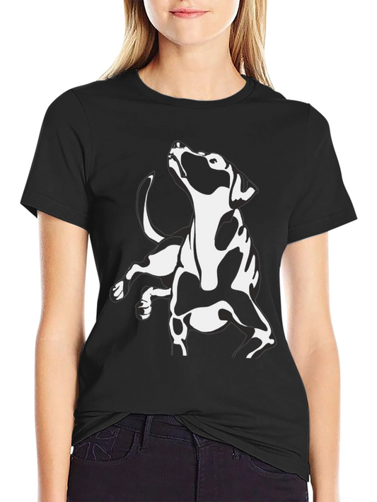 Black Dog Graphic Tee - Cool Canine Design