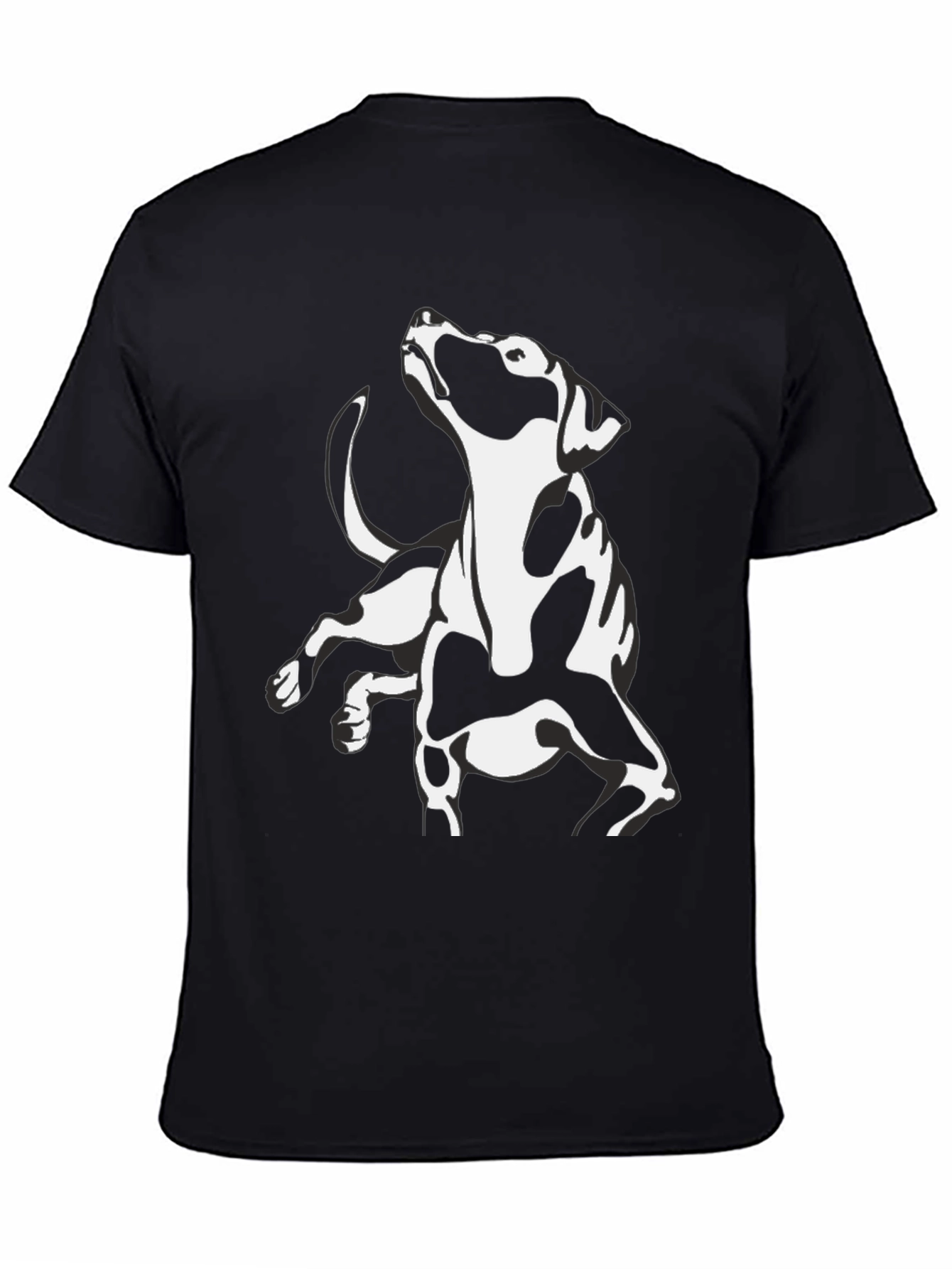 Black Dog Graphic Tee - Cool Canine Design