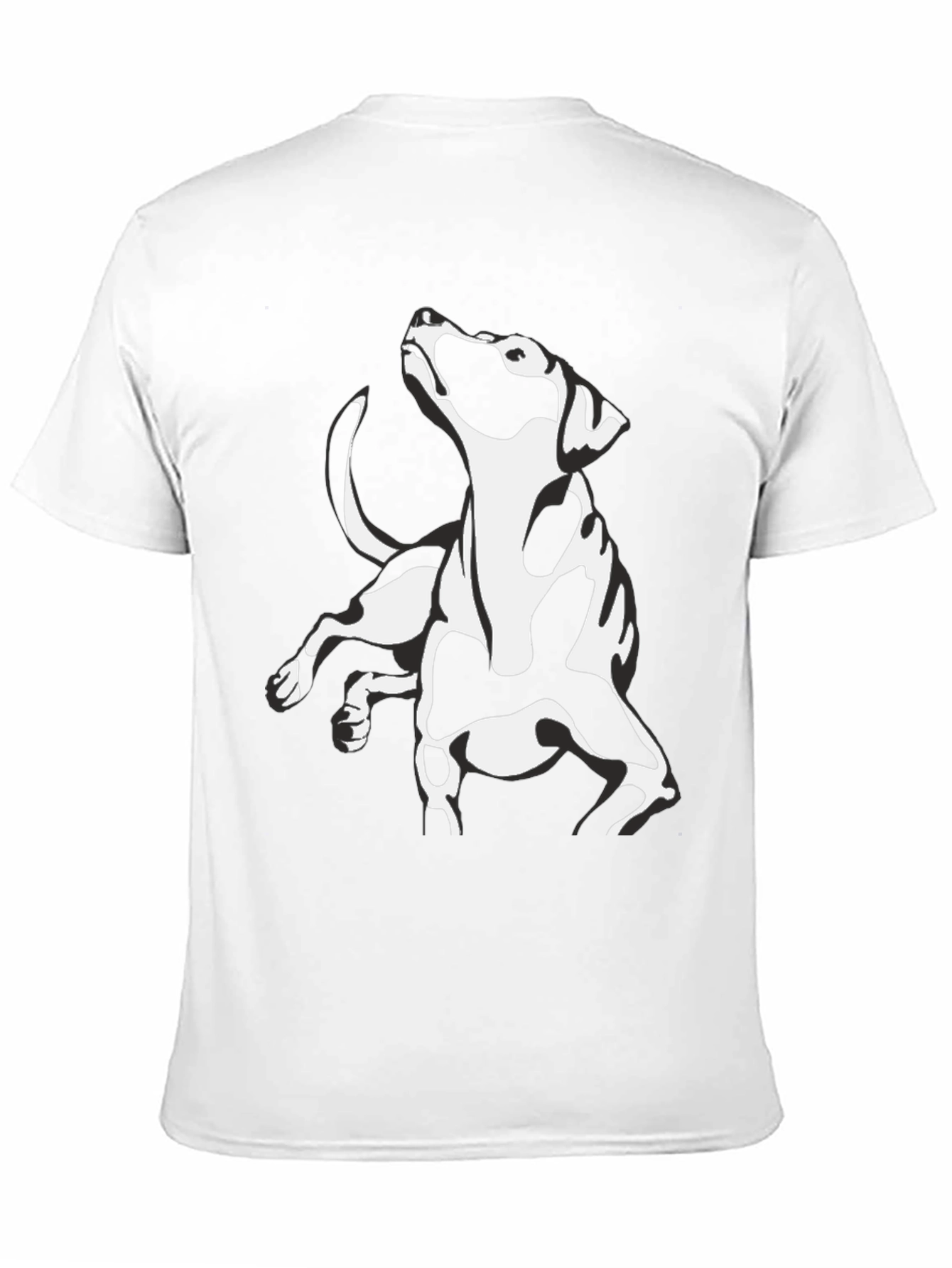 Black Dog Graphic Tee - Cool Canine Design