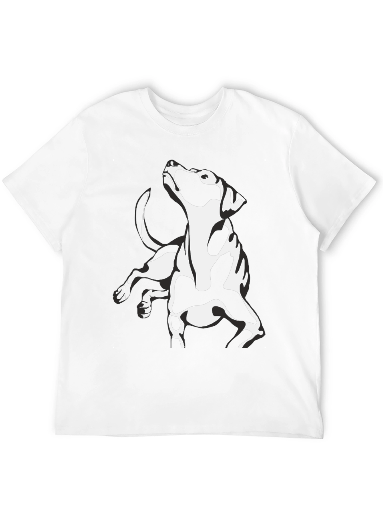 Black Dog Graphic Tee - Cool Canine Design