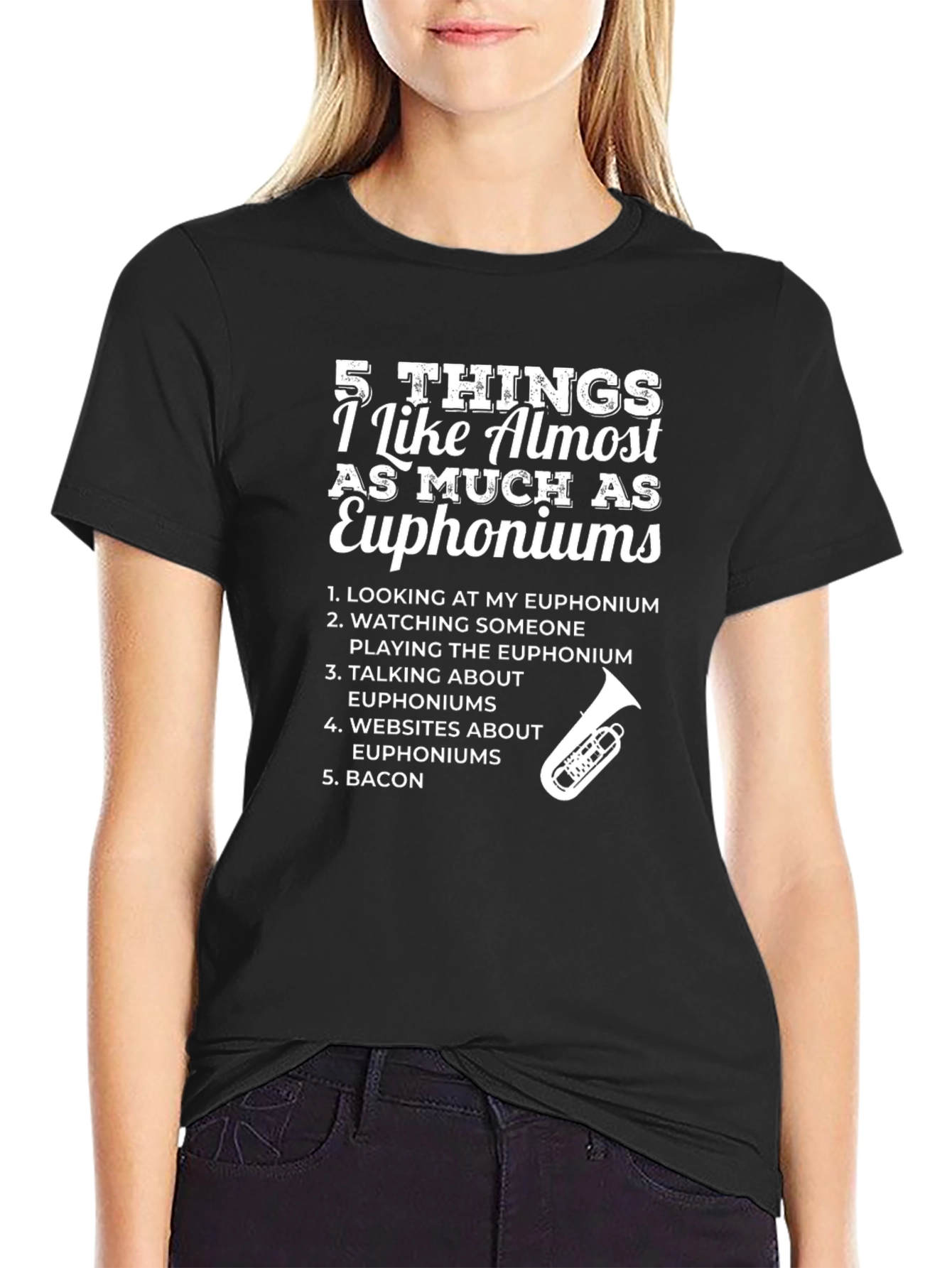 Euphonium Lover T-Shirt - 5 Things I Like