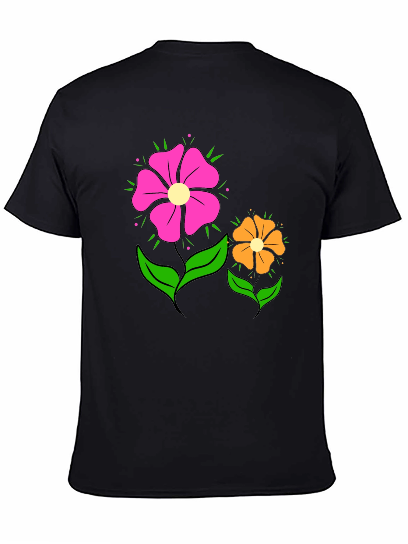 Floral Graphic T-Shirt - Funky Flower Power Tee