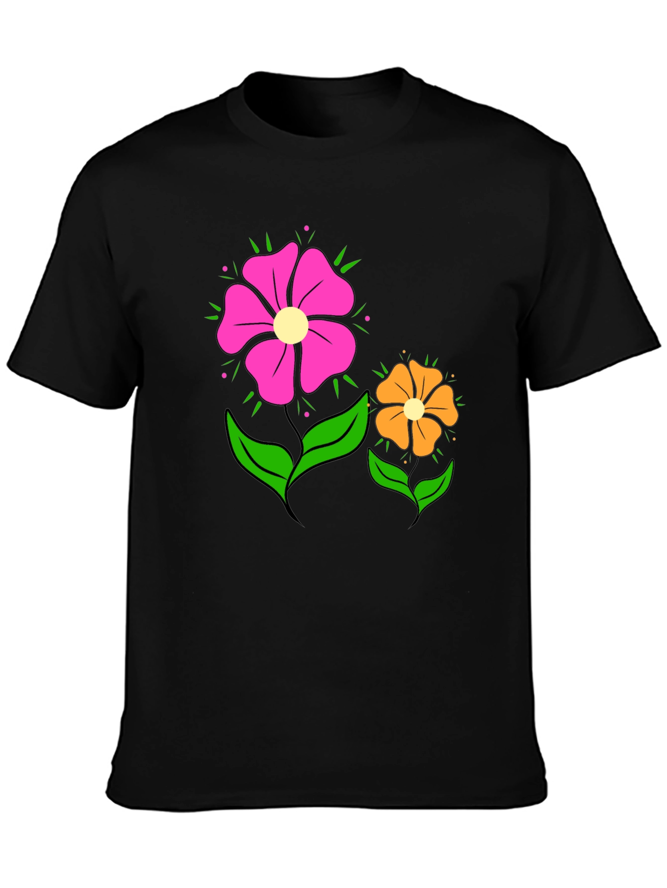 Floral Graphic T-Shirt - Funky Flower Power Tee