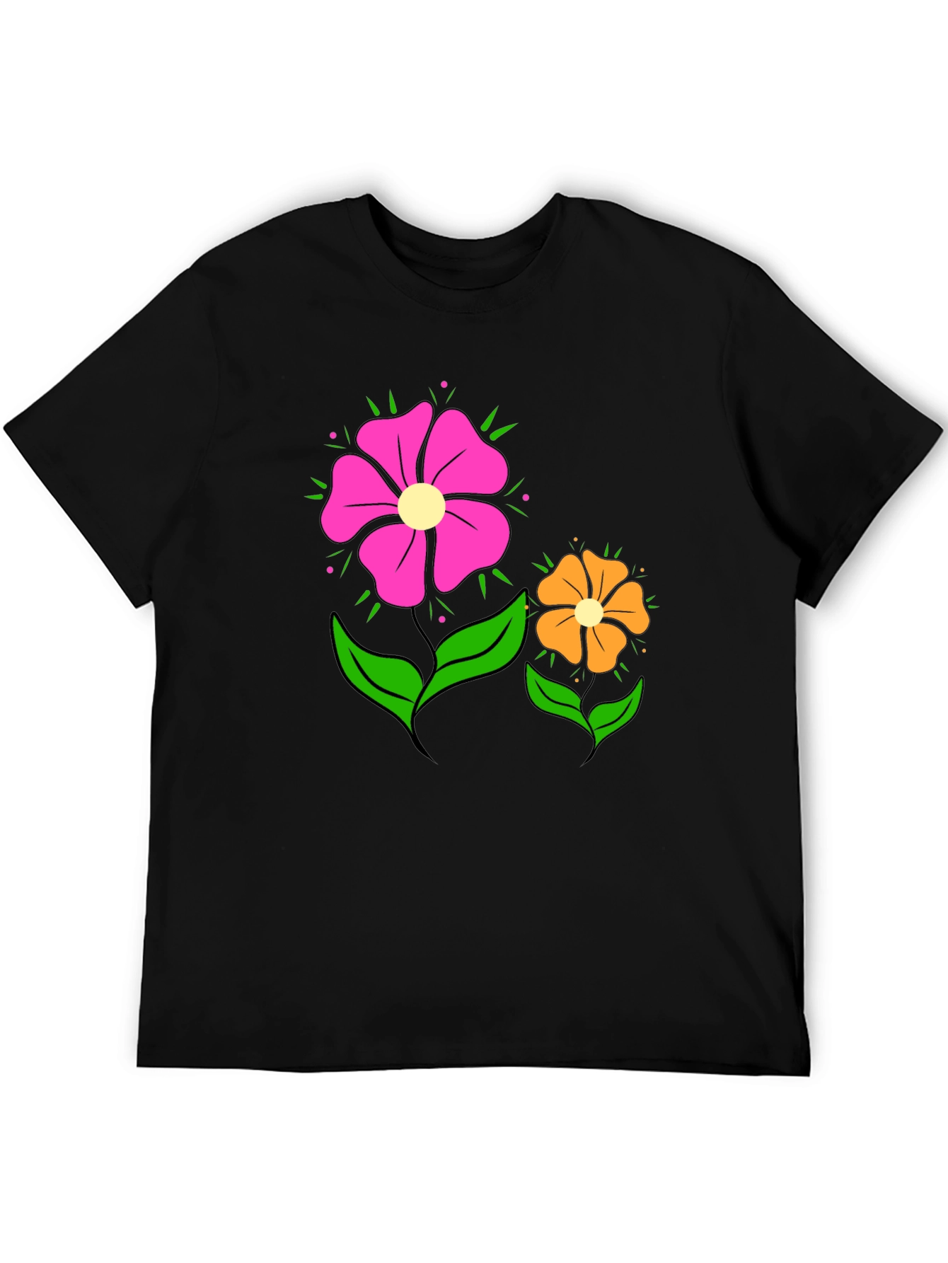 Floral Graphic T-Shirt - Funky Flower Power Tee