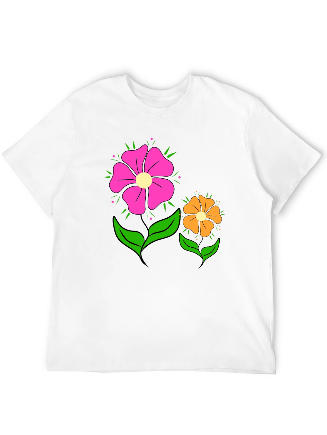 Floral Graphic T-Shirt - Funky Flower Power Tee
