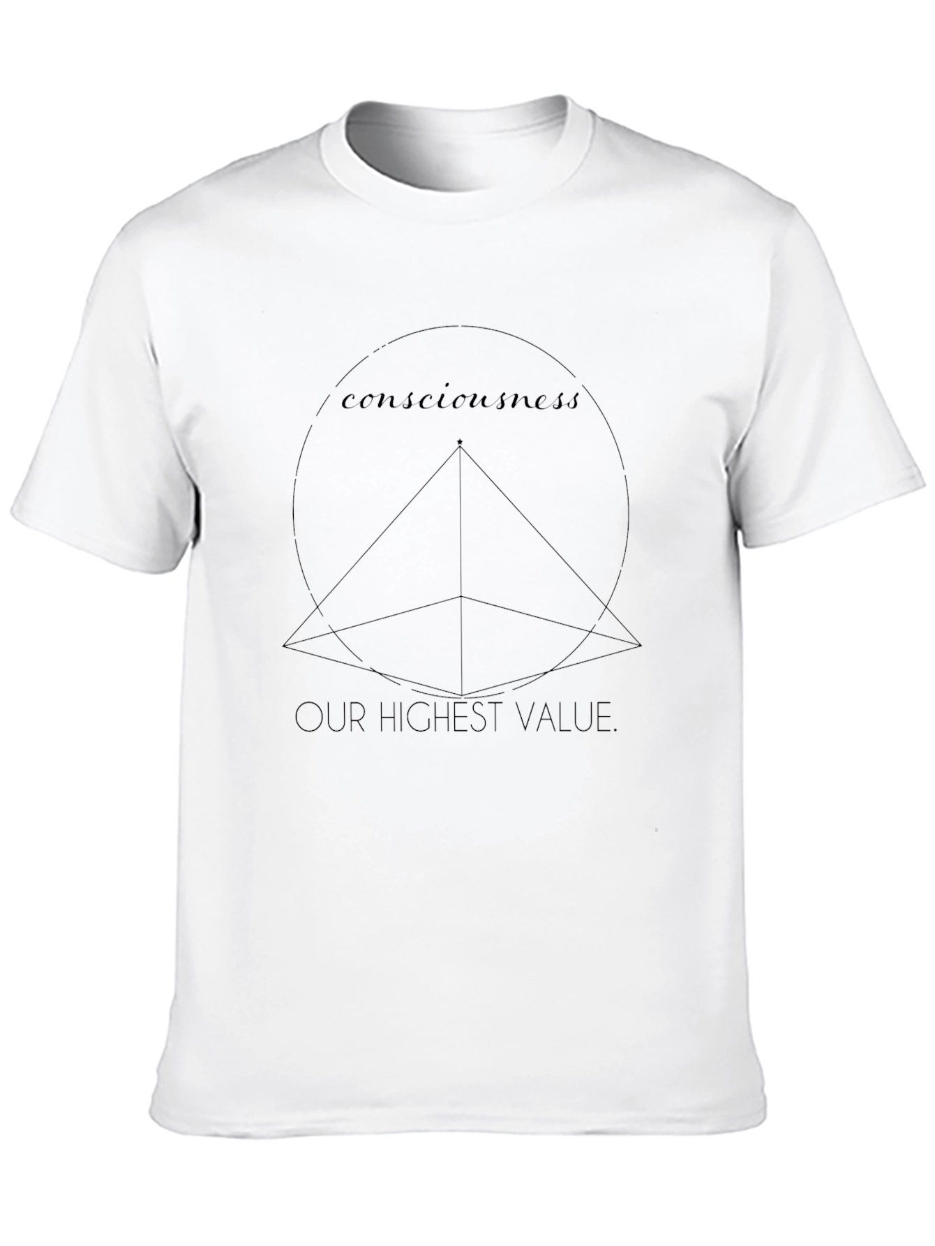 Consciousness Graphic Tee - Mens Black T-Shirt