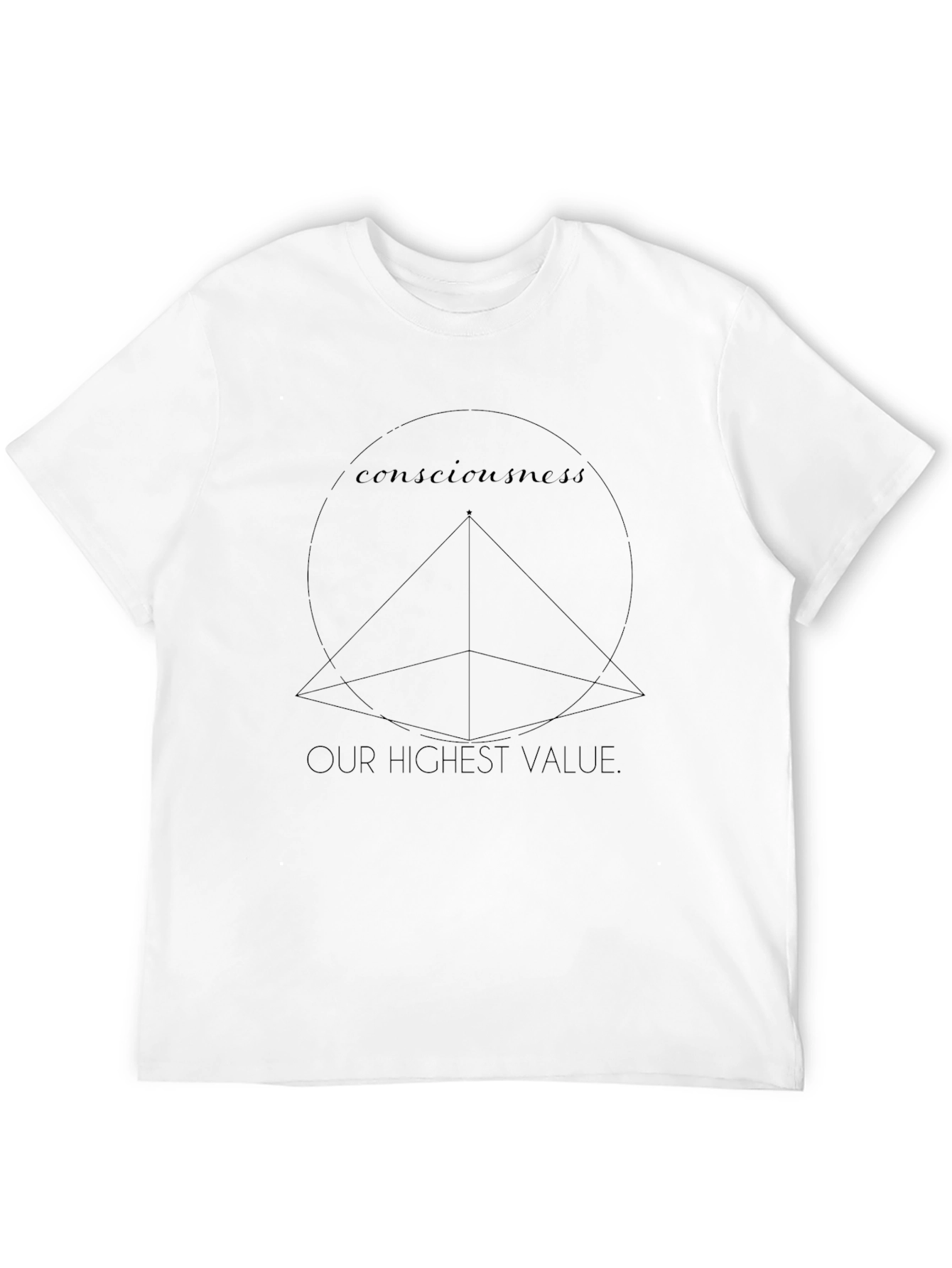Consciousness Graphic Tee - Mens Black T-Shirt