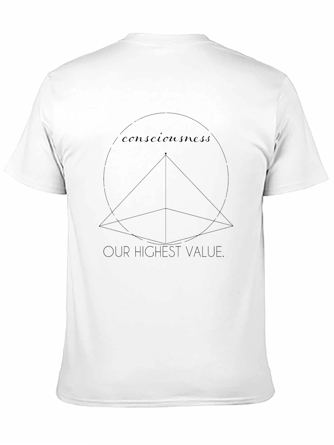 Consciousness Graphic Tee - Mens Black T-Shirt