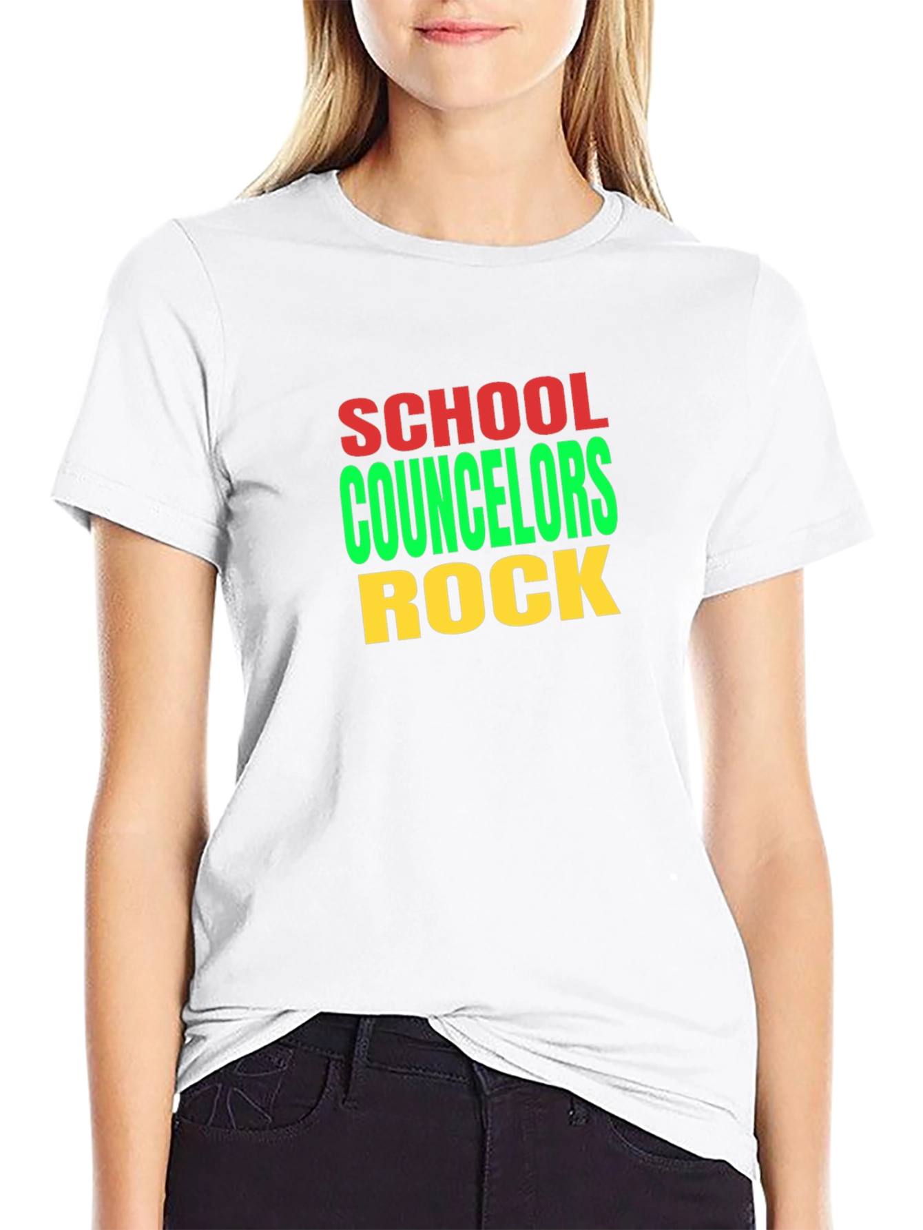 School Counselors Rock Graphic T-Shirt