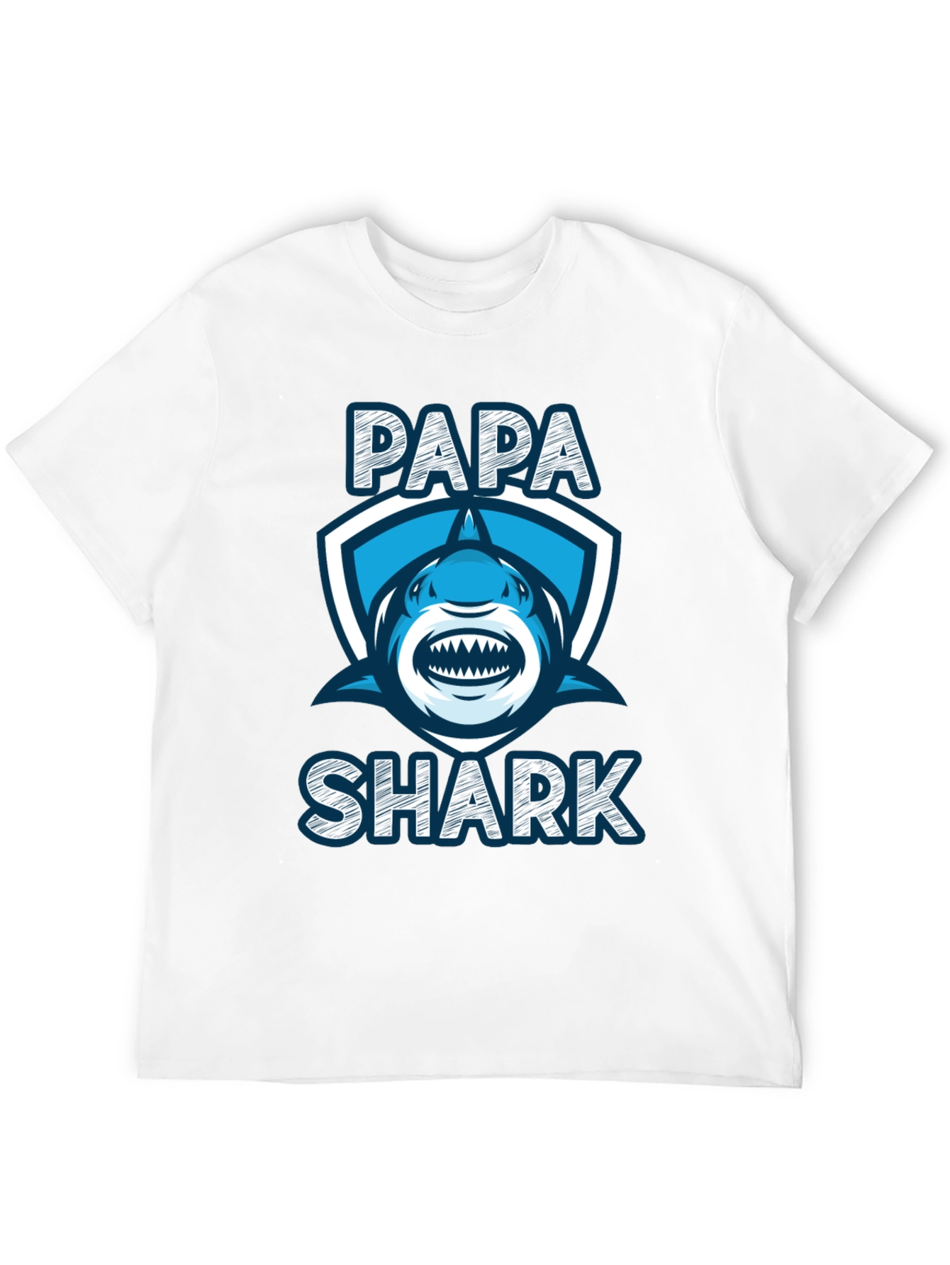 Papa Shark Graphic Tee - Fathers Day Gift