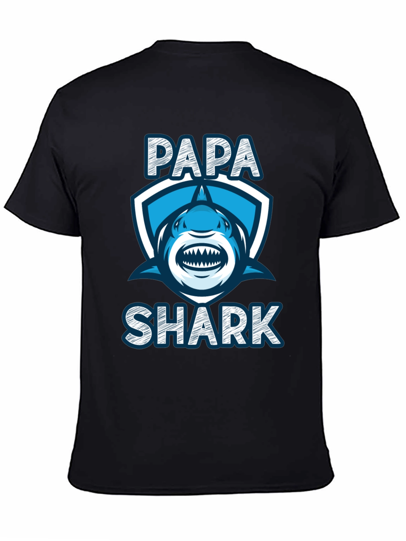 Papa Shark Graphic Tee - Fathers Day Gift