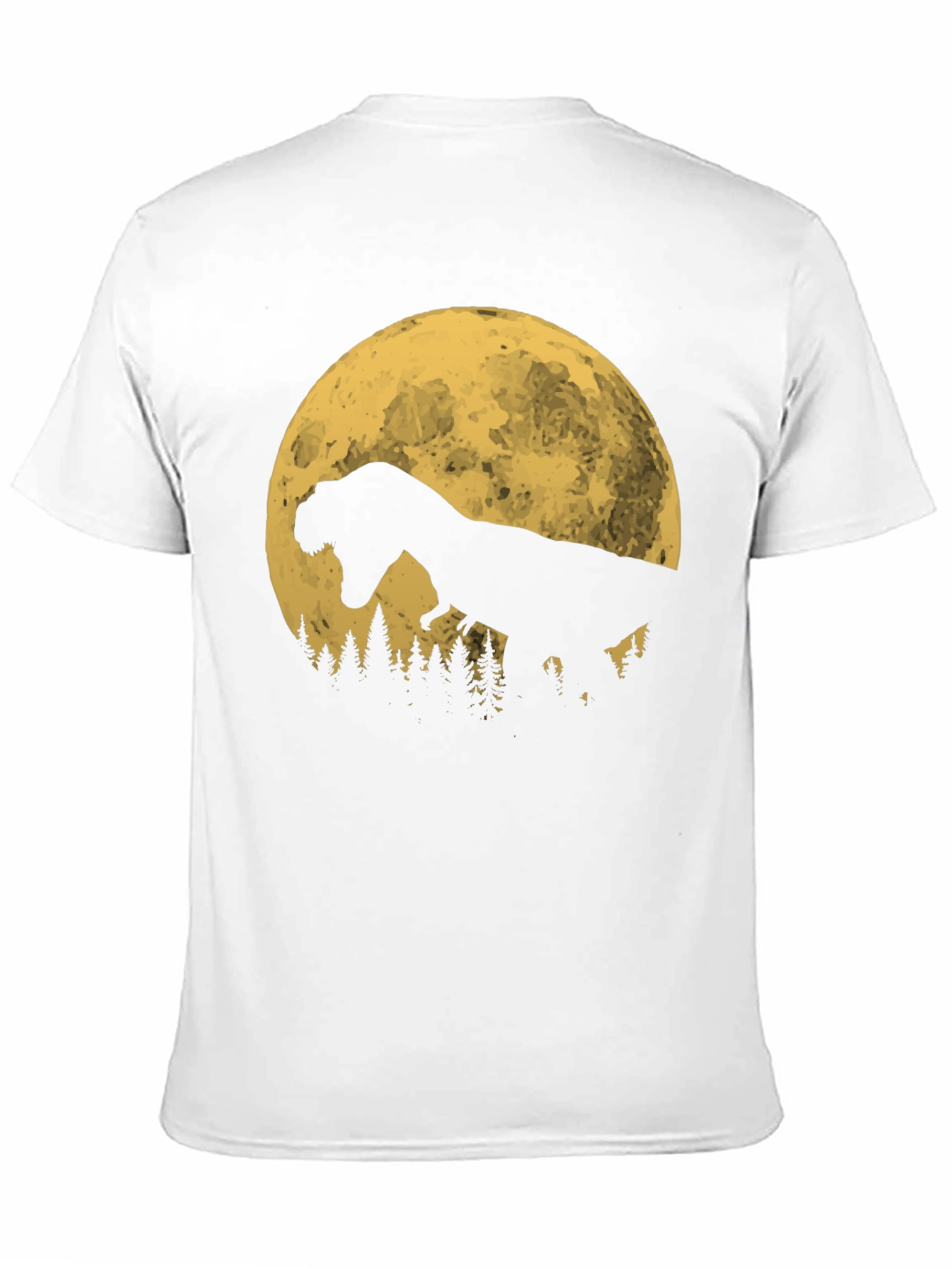 Dinosaur Moon T-Shirt - Black Graphic Tee