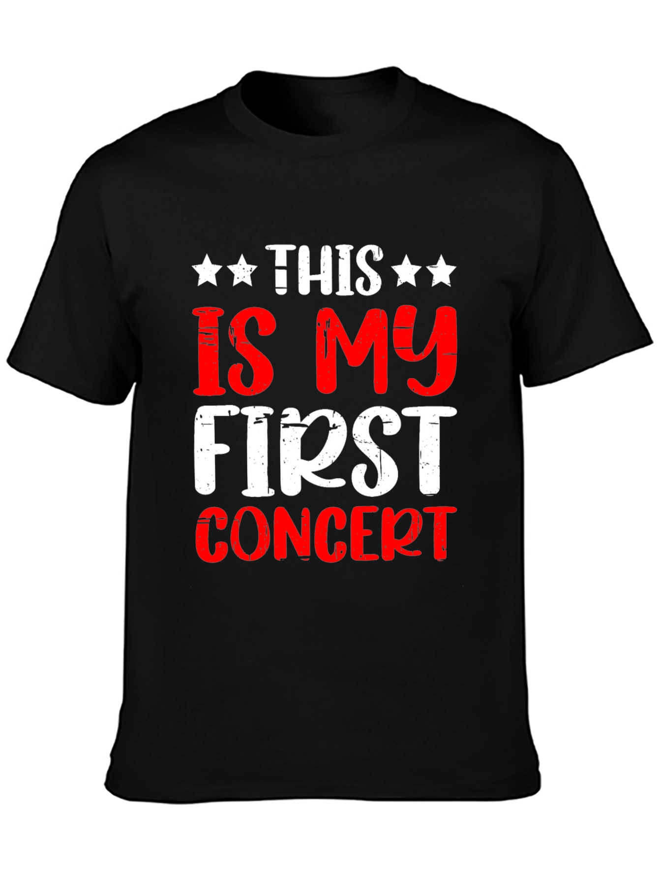 This Is My First Concert T-Shirt - Black