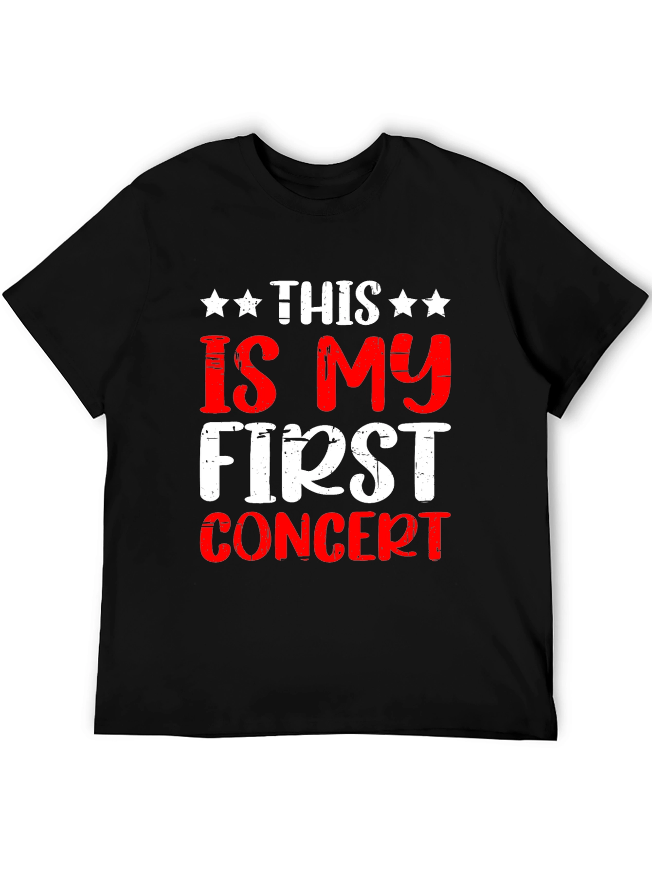 This Is My First Concert T-Shirt - Black