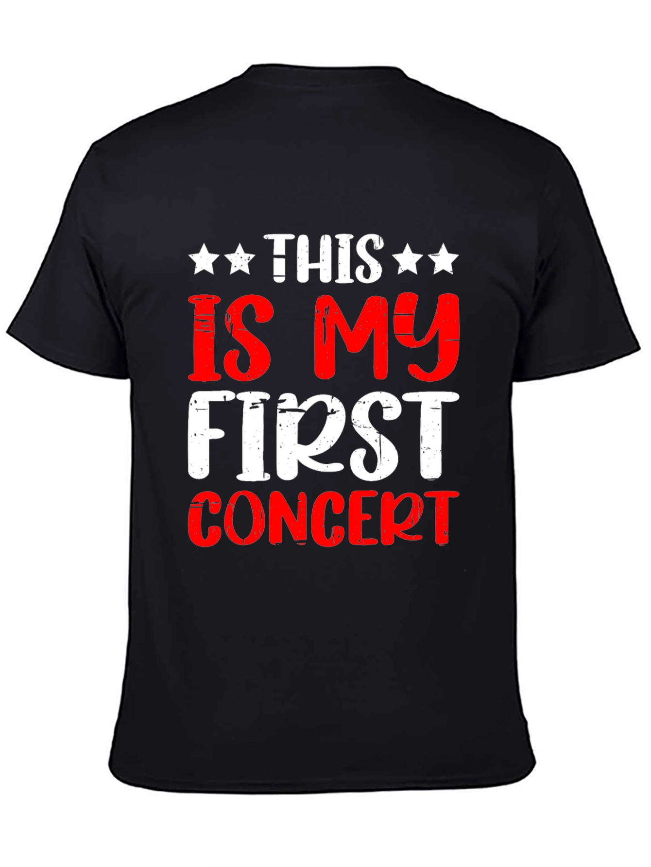 This Is My First Concert T-Shirt - Black