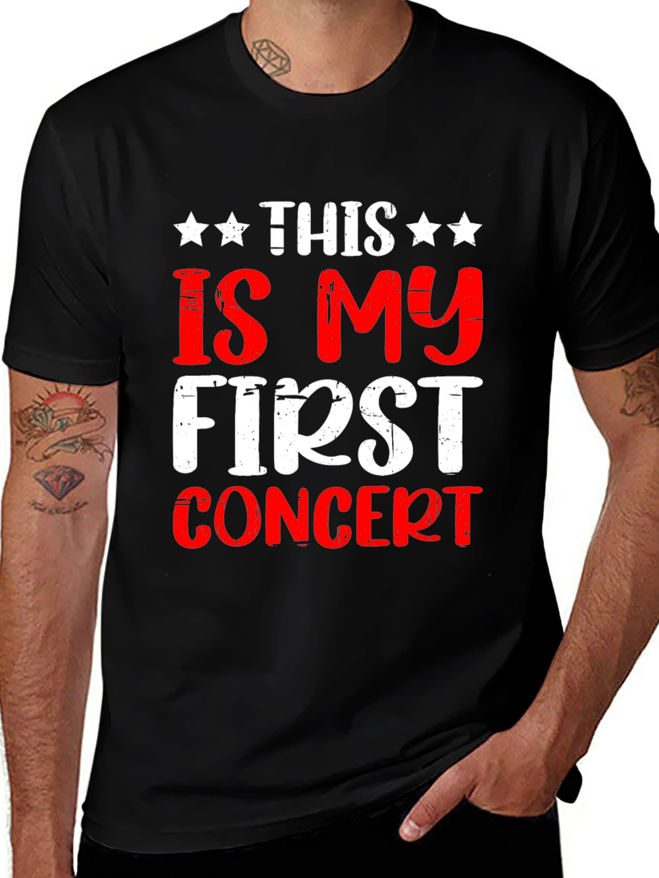 This Is My First Concert T-Shirt - Black