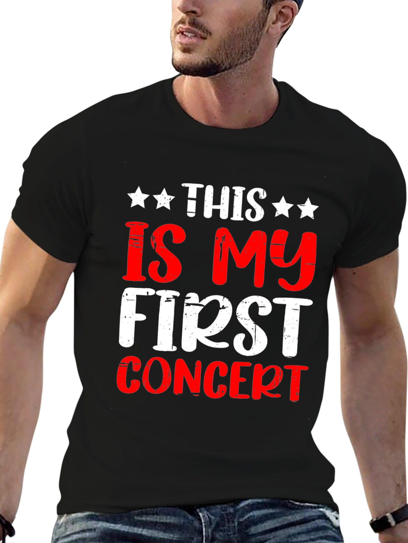 This Is My First Concert T-Shirt - Black