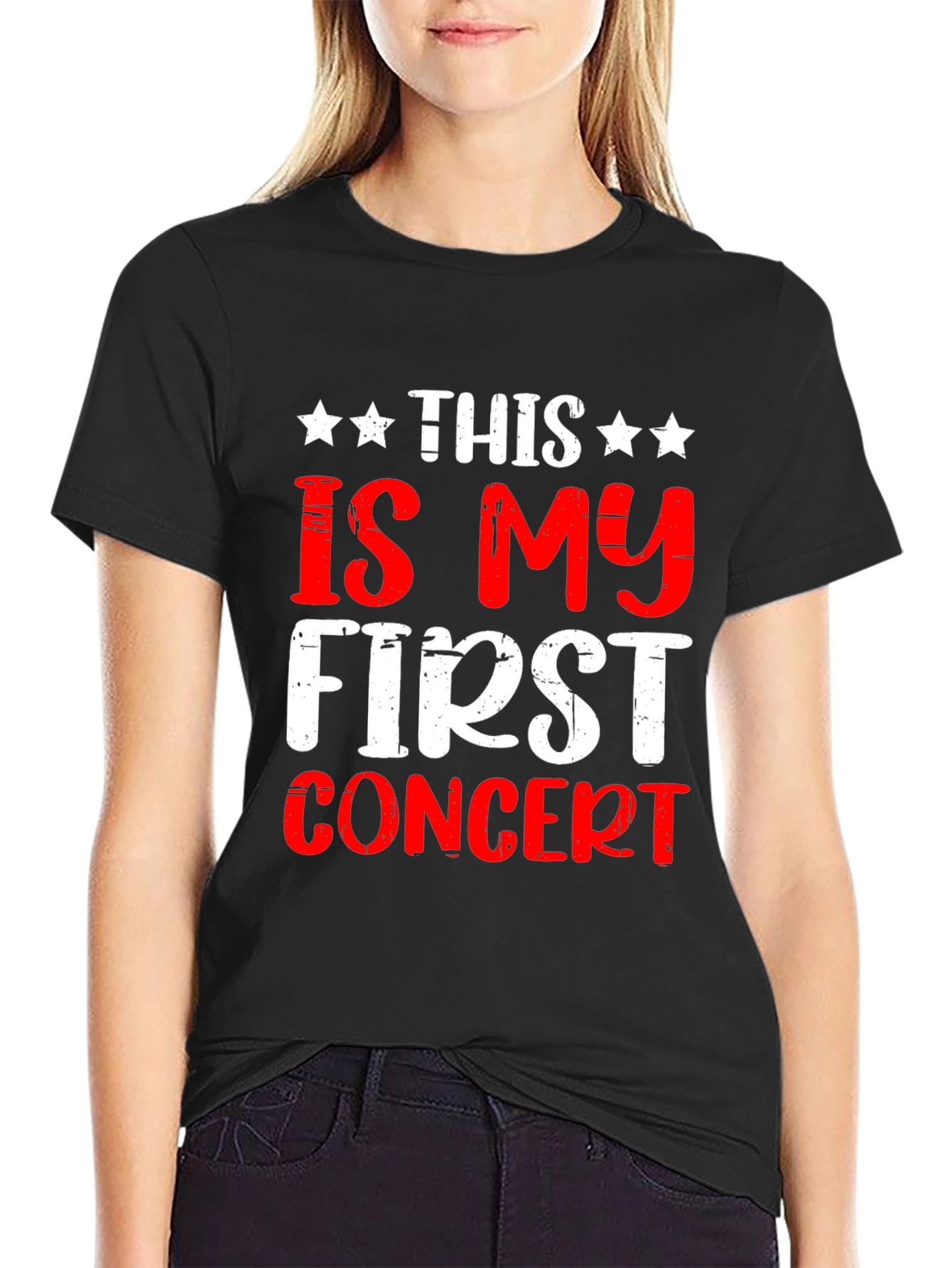 This Is My First Concert T-Shirt - Black
