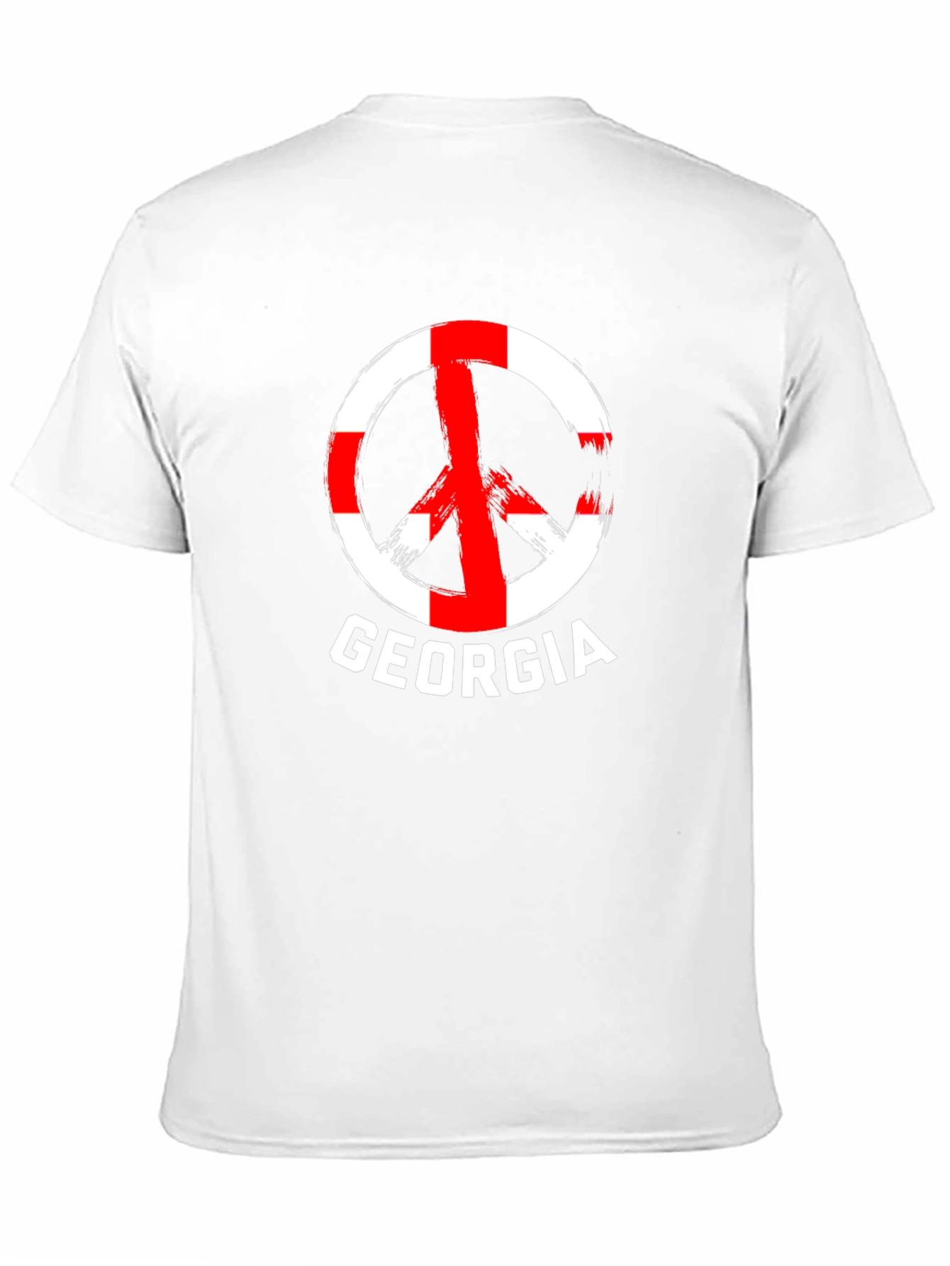 Georgia Peace Sign T-Shirt - Black Cotton Tee