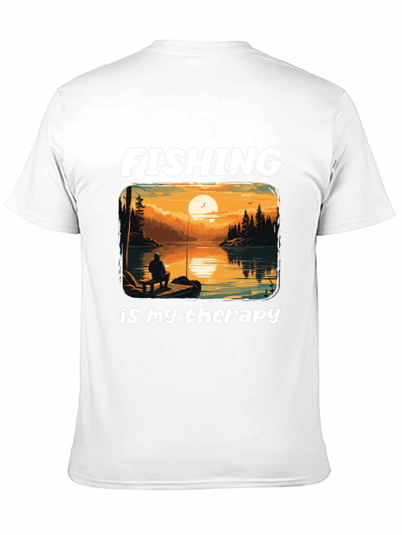 Fishing Therapy Graphic Tee