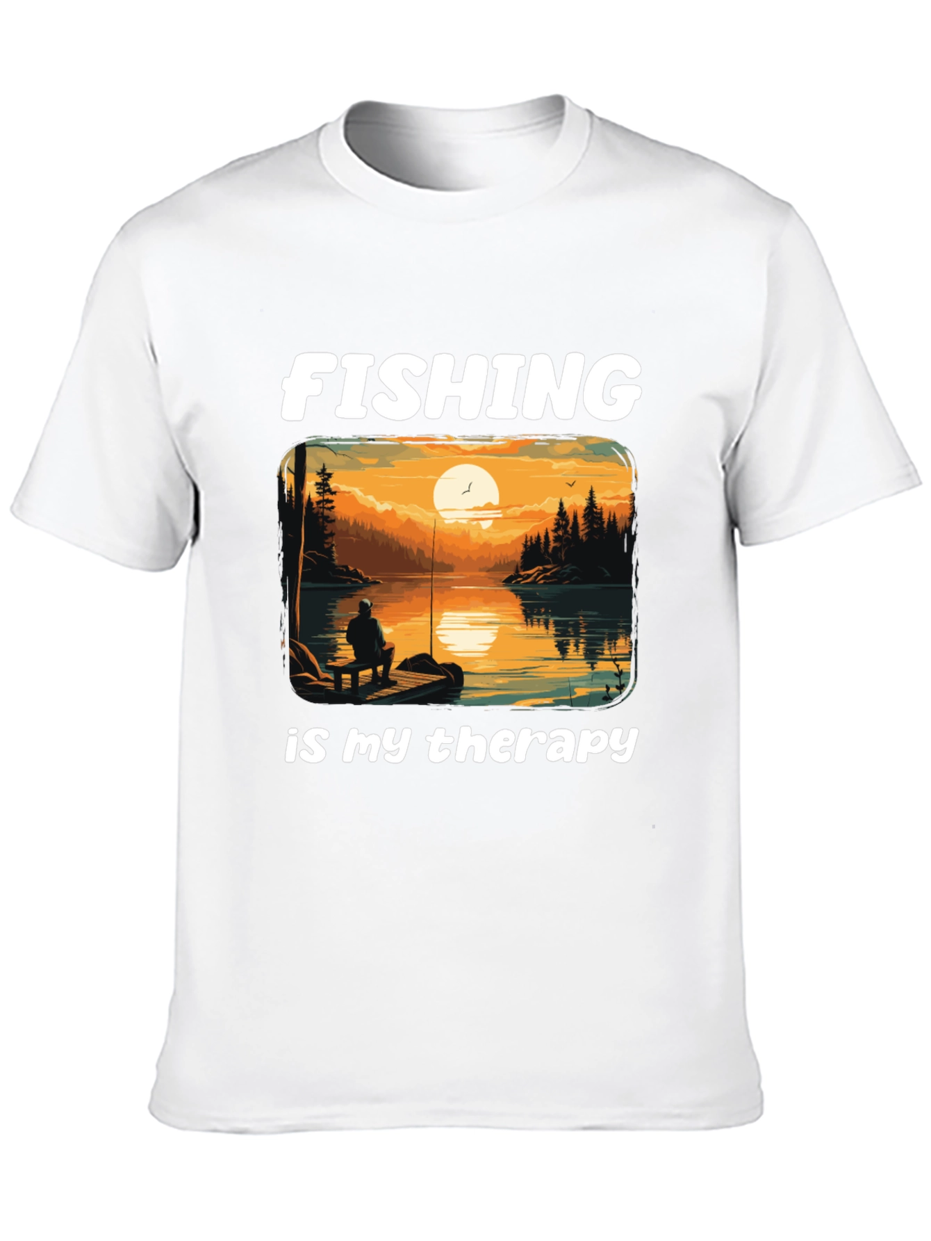 Fishing Therapy Graphic Tee
