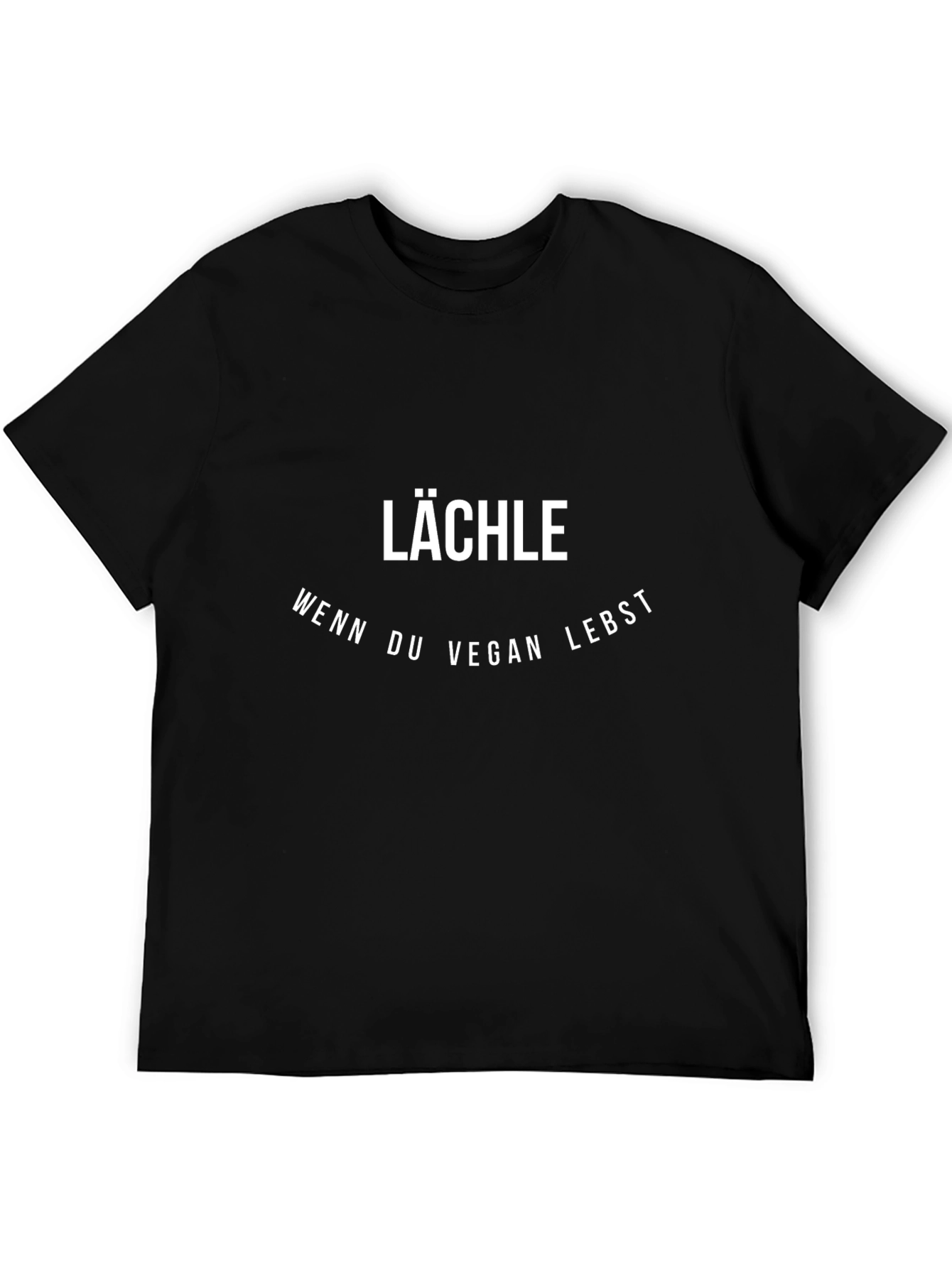 Vegan Lifestyle T-Shirt - Lächle Wenn Du Vegan Lebst